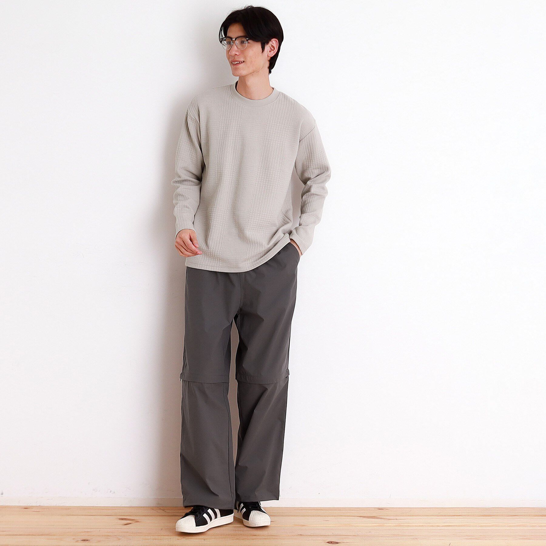 THE SHOP TK「ふくれジャガード長袖Tシャツ」|Tシャツ・カットソー|