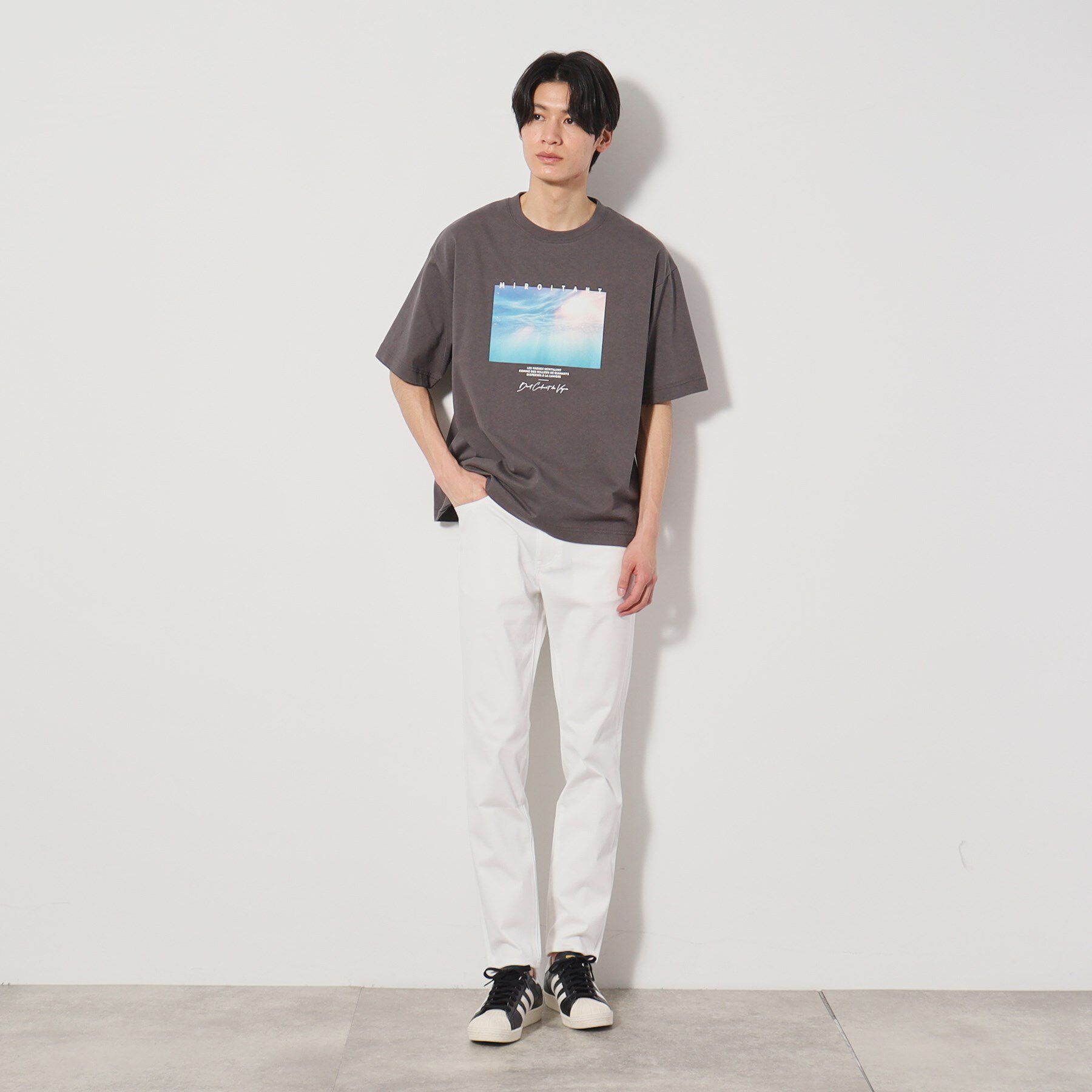 THE SHOP TK「【Begin6月号掲載】オーガニックコットンプリント半袖Tシャツ」|Tシャツ・カットソー|
