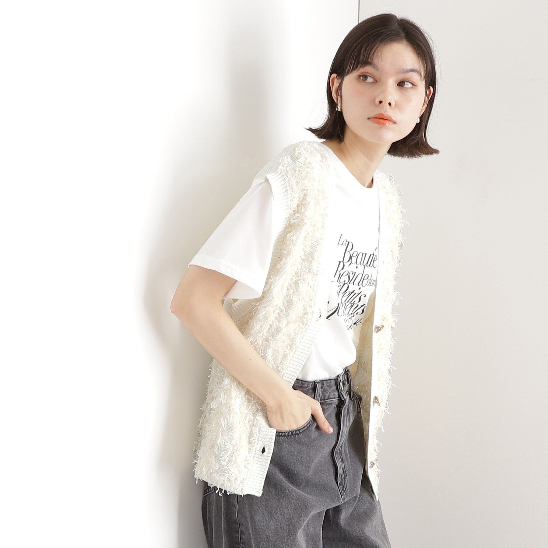 THE SHOP TK「テープヤーンベスト」|ベスト・ジレ|