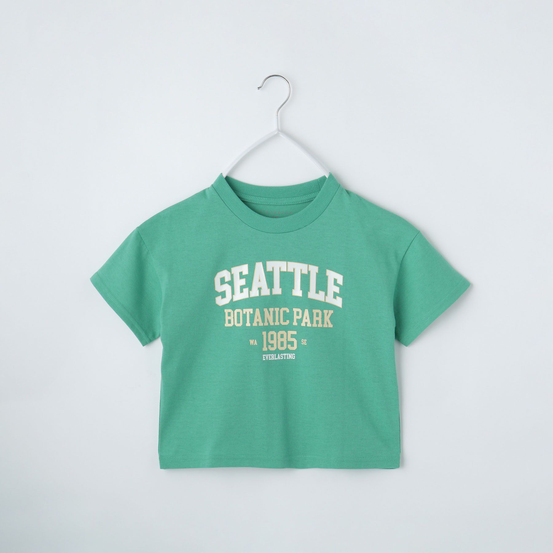 THE SHOP TK「【110－160】カレッジTシャツ/パパとおそろい」|Tシャツ・カットソー|グリーン(022)