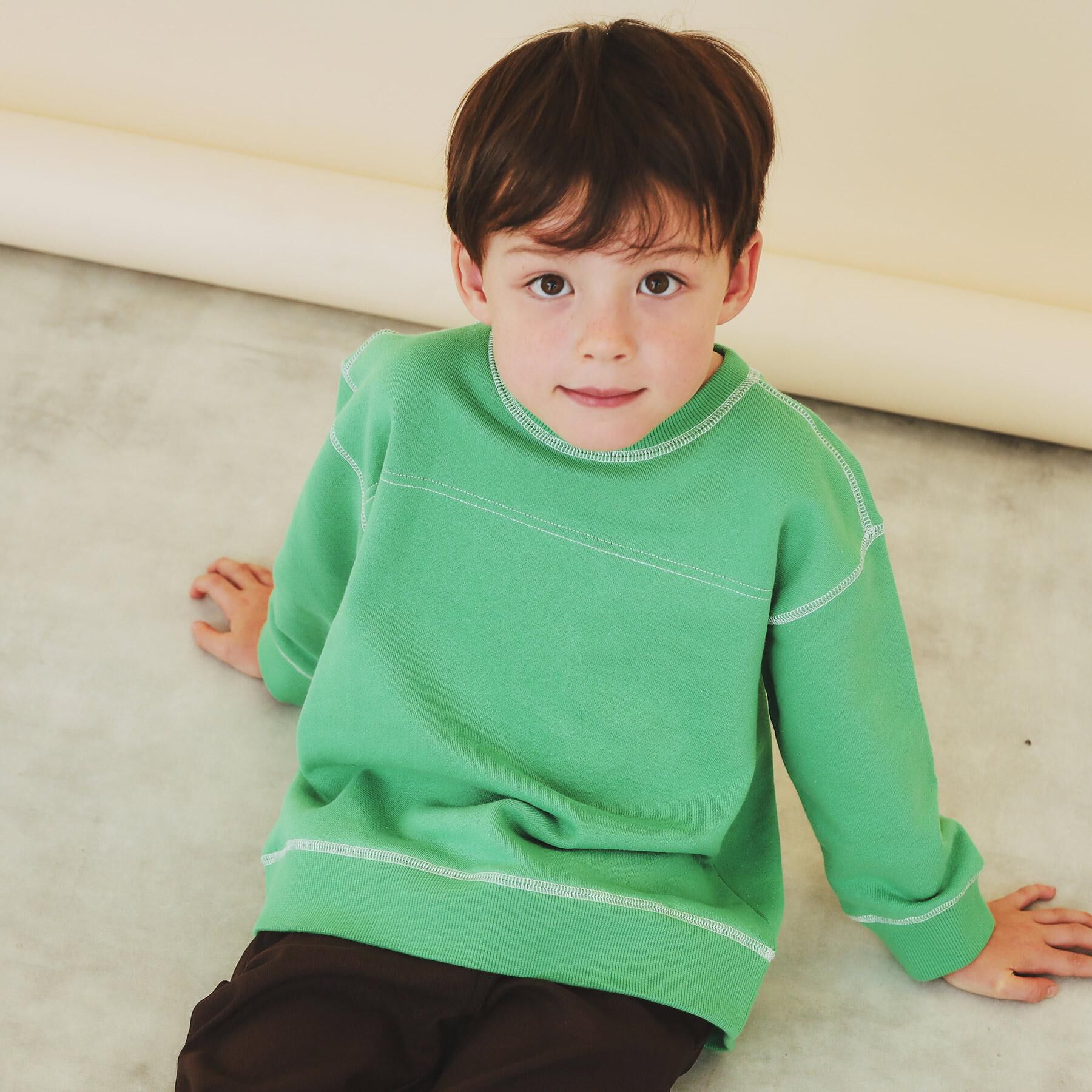 THE SHOP TK「【110-160】カラーロック裏毛プルオーバー」|Tシャツ・カットソー|