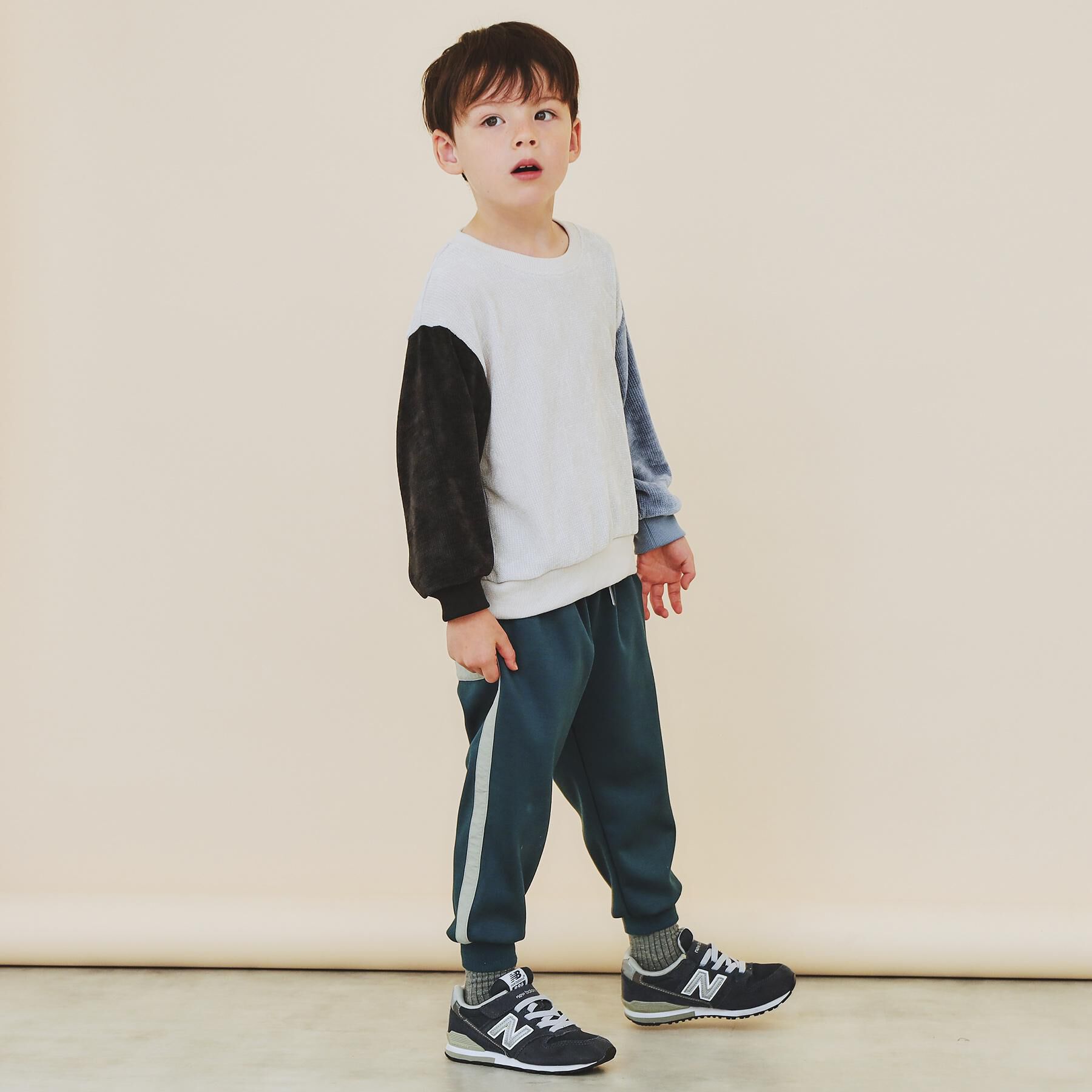 THE SHOP TK「【110-160】ベロアモールプルオーバー」|Tシャツ・カットソー|