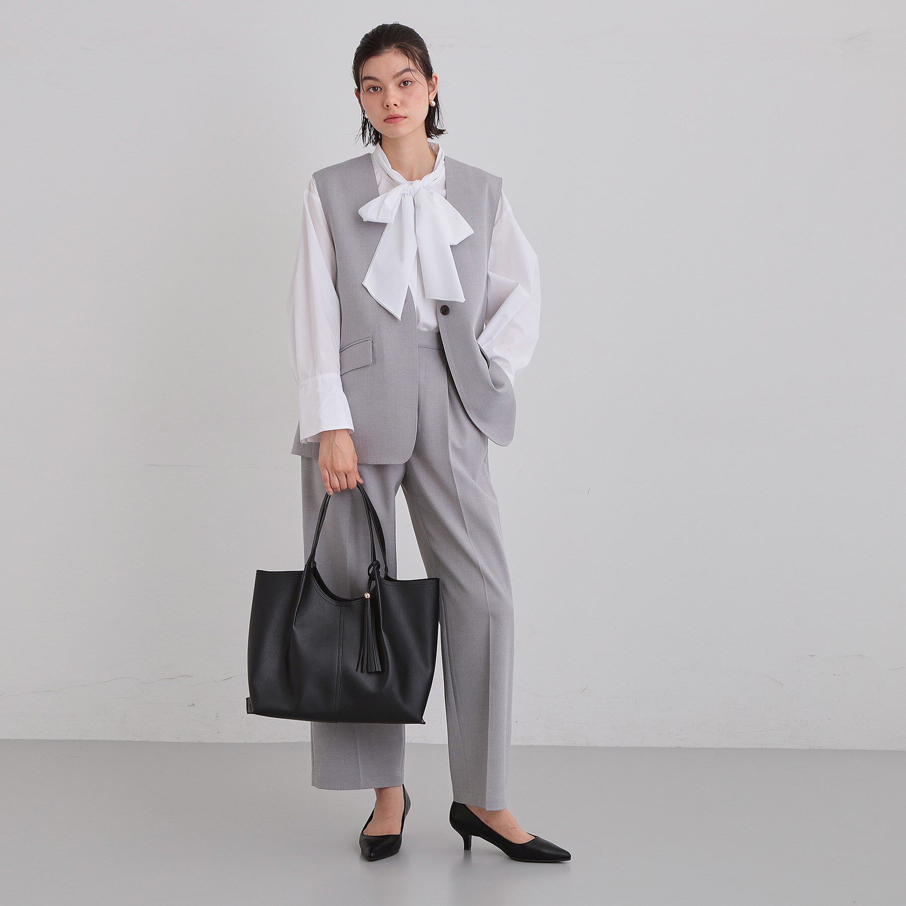 THE SHOP TK「タッセル付きトートバッグ」|トートバッグ|