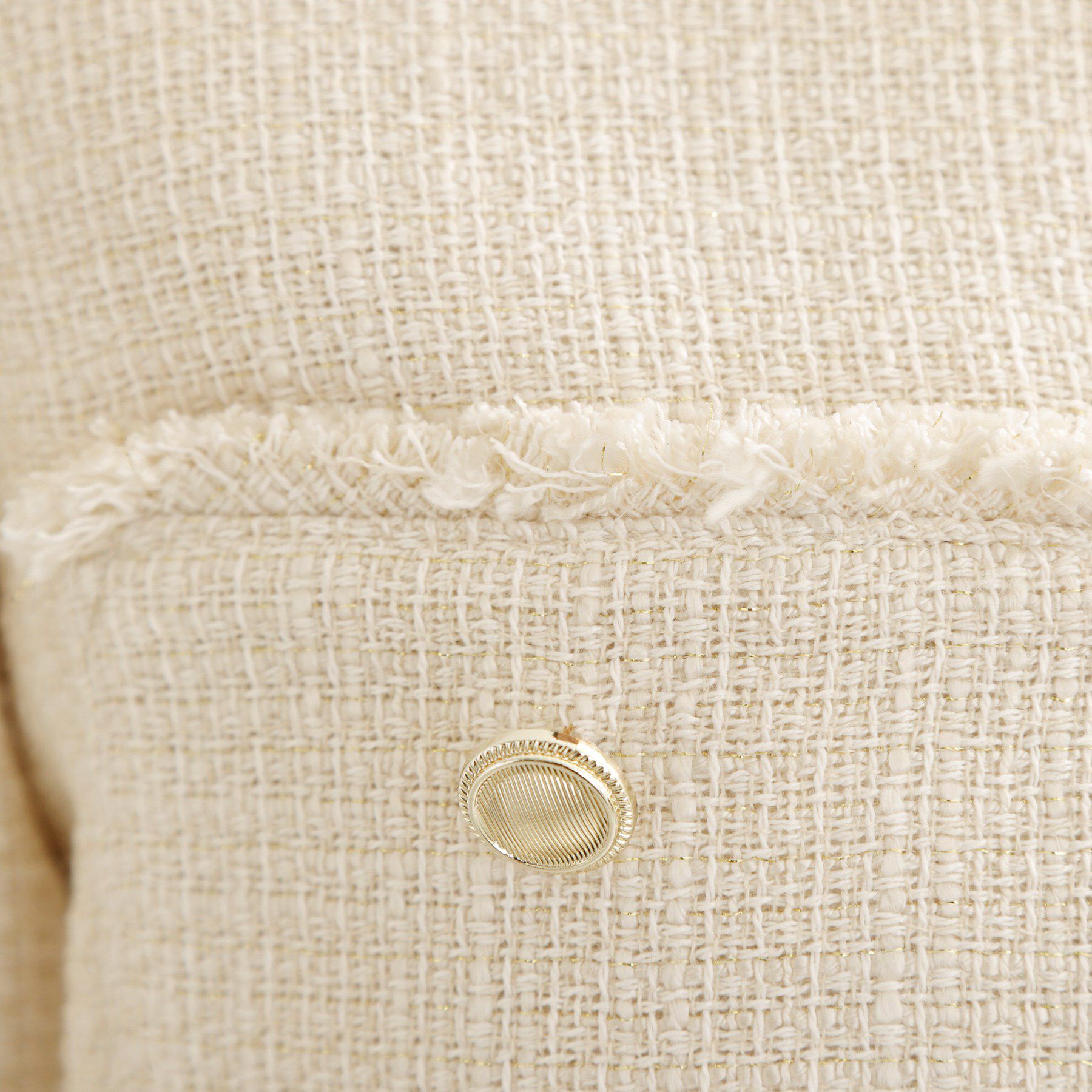 THE SHOP TK「【通勤・セレモニー】ツイードノーカラージャケット」|ノーカラージャケット|