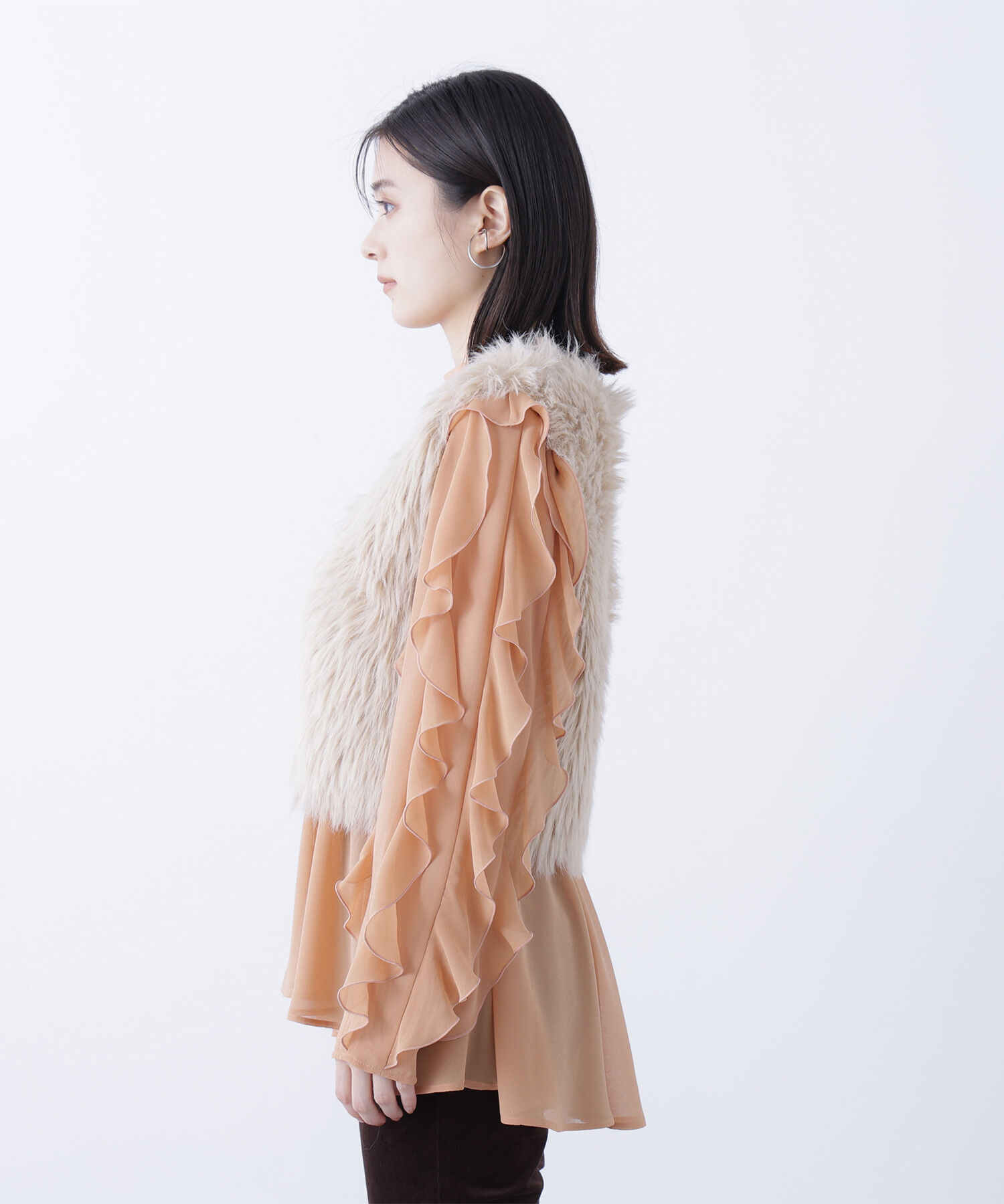  「シャギーニットベスト」|ニット・セーター|