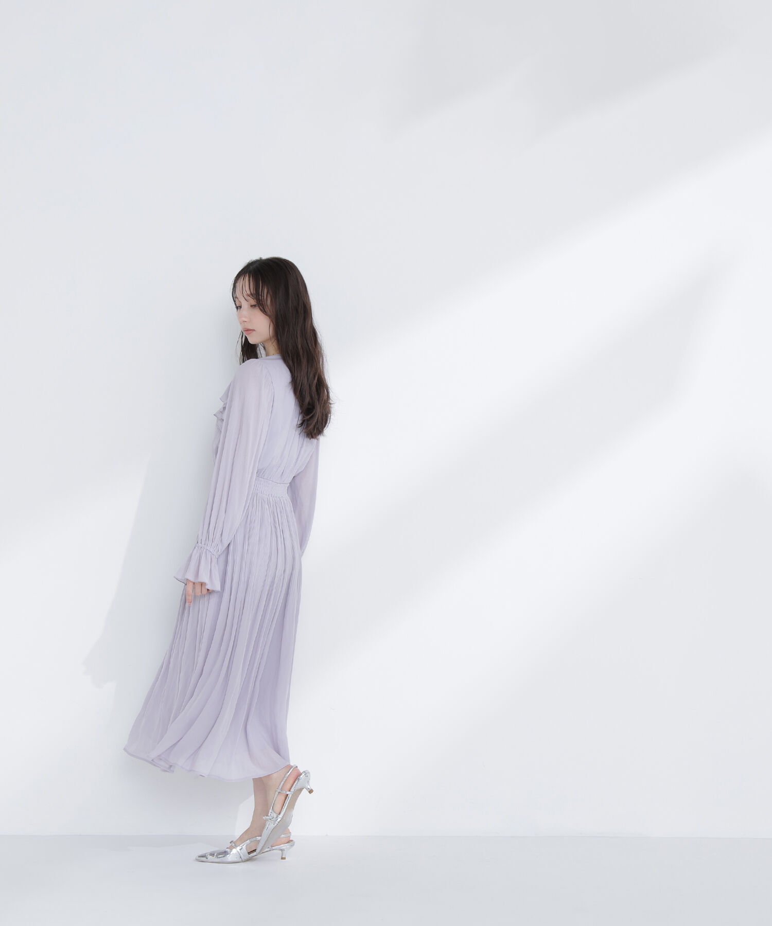  「ラッフルデザインワンピース」|ワンピース|