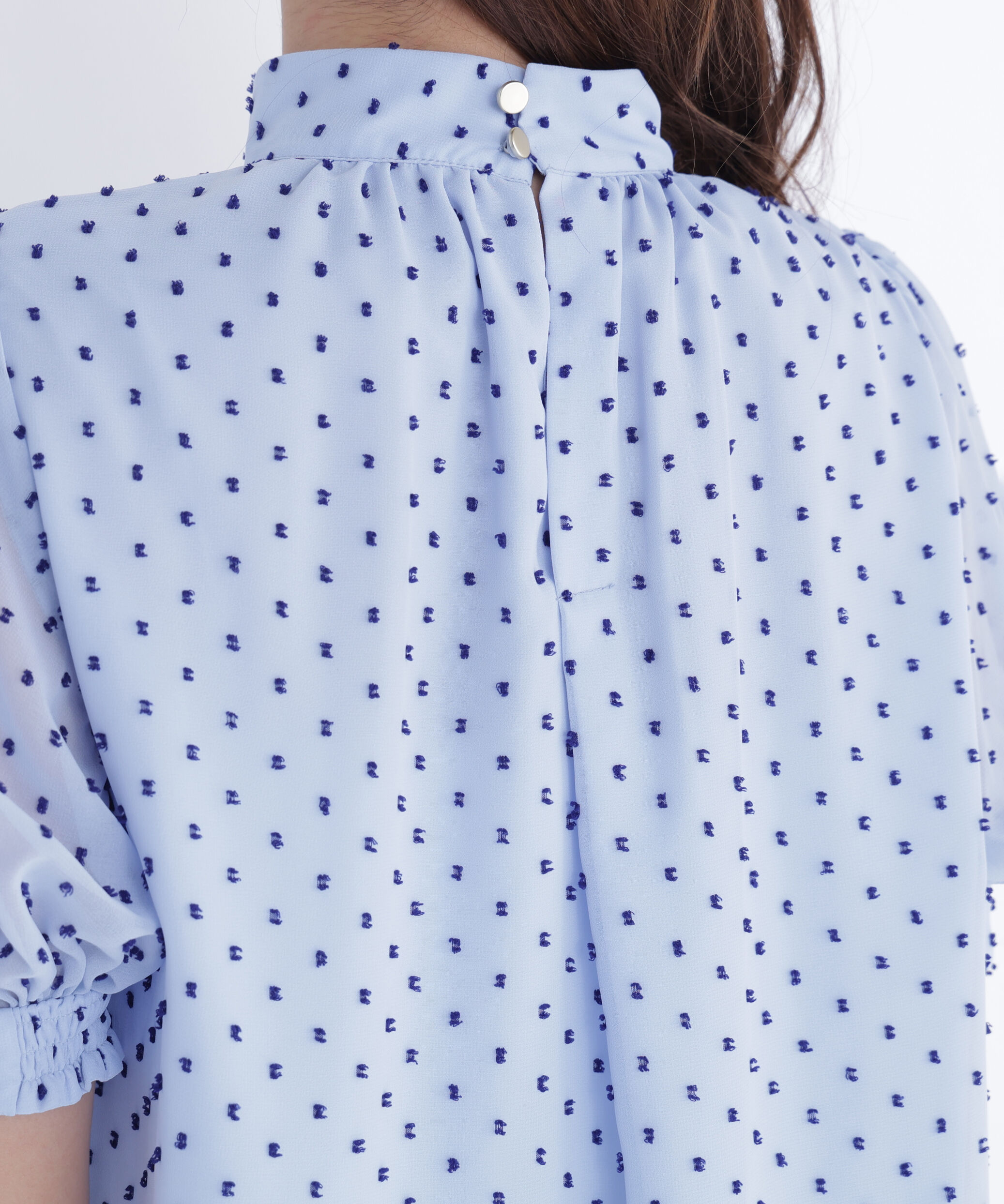  「カットドビーハイネックブラウス」|シャツ・ブラウス|