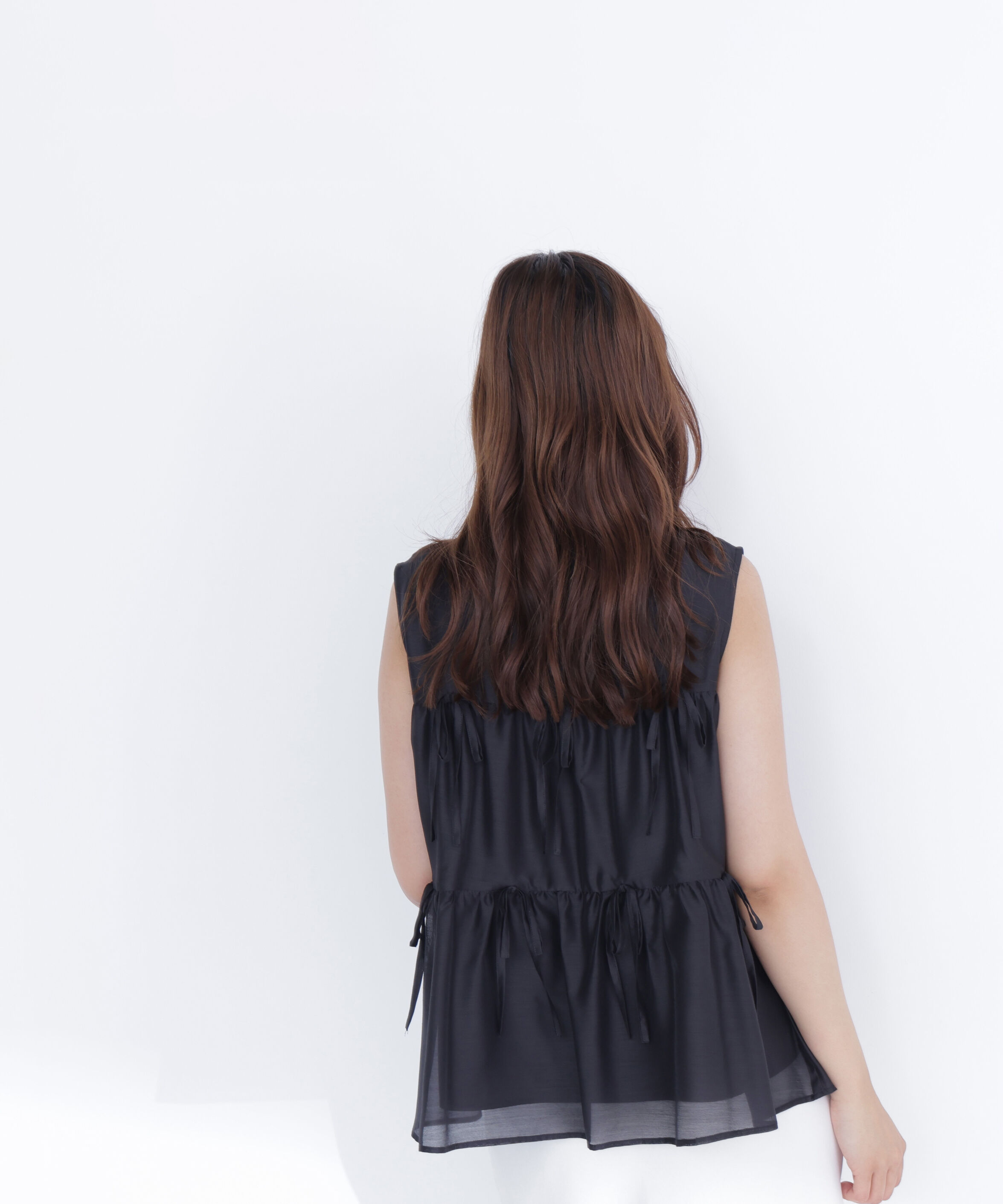  「リボンティアードチュニックブラウス」|シャツ・ブラウス|