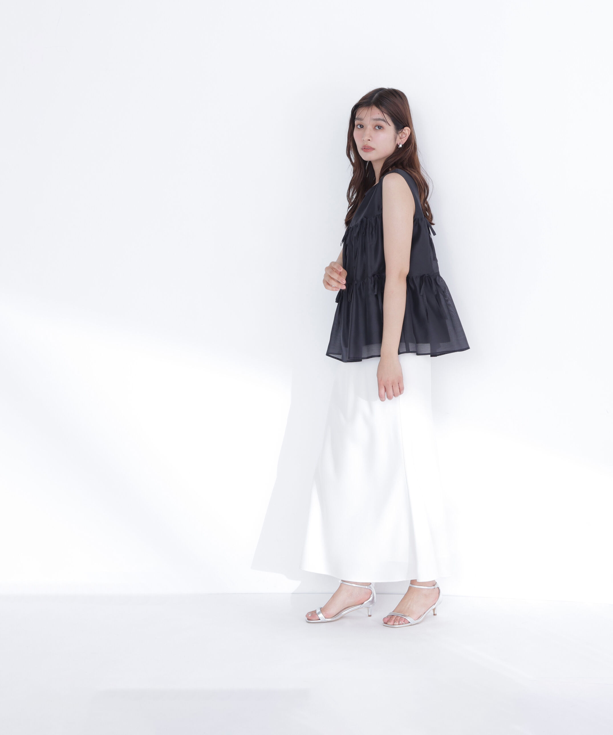  「リボンティアードチュニックブラウス」|シャツ・ブラウス|