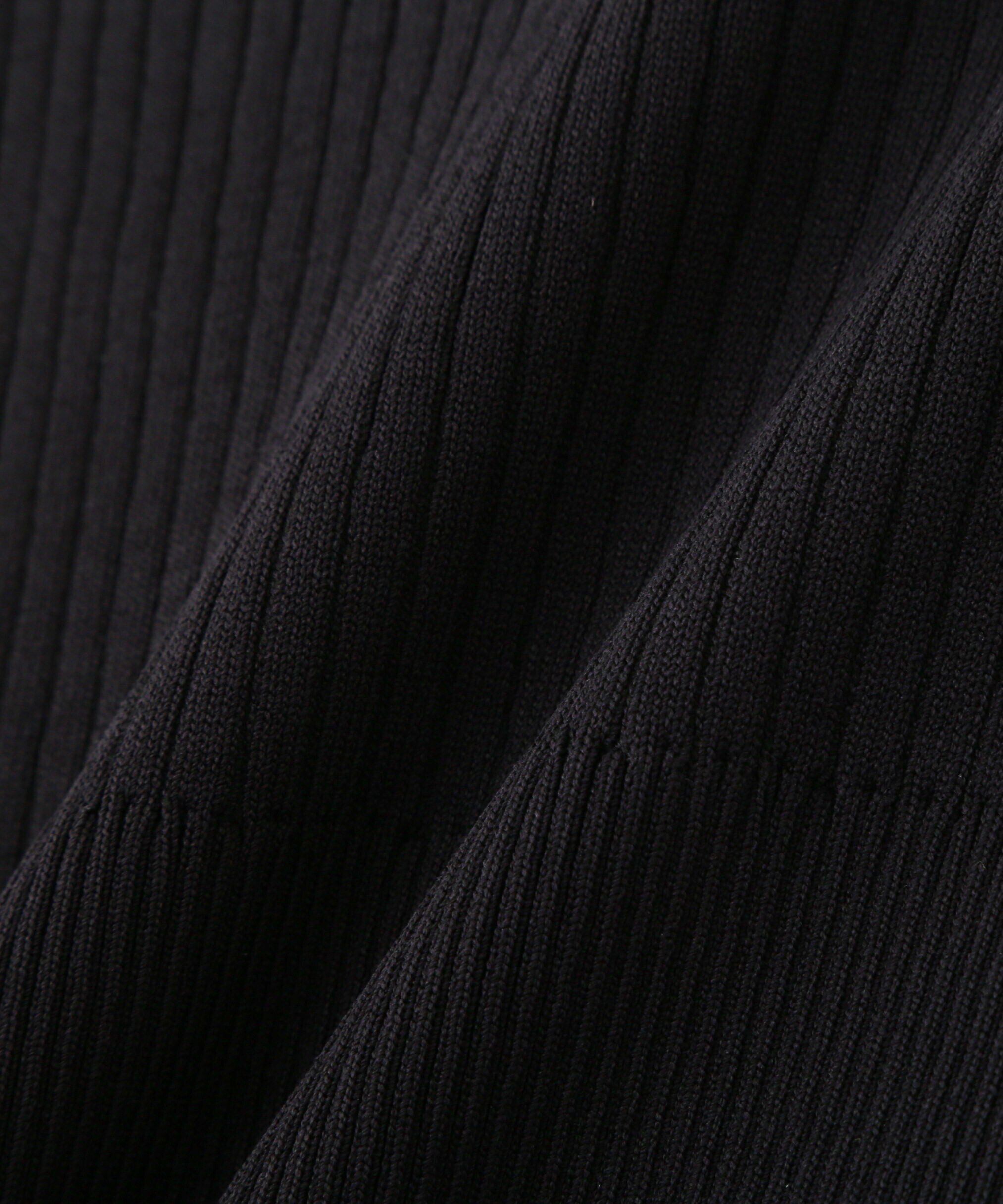  「2wayオフショルフリルリブ半袖ニット」|ニット・セーター|