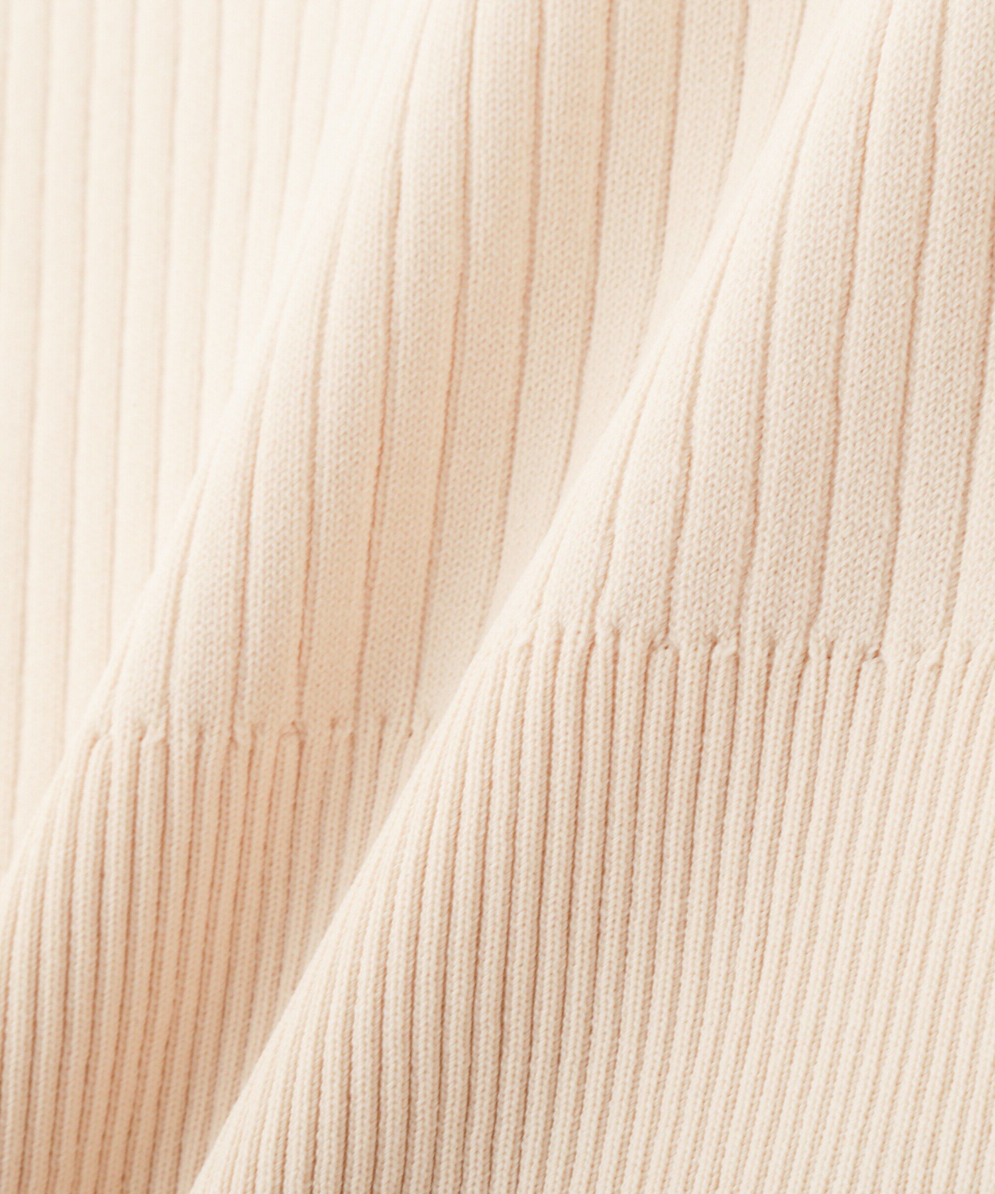  「2wayオフショルフリルリブ半袖ニット」|ニット・セーター|