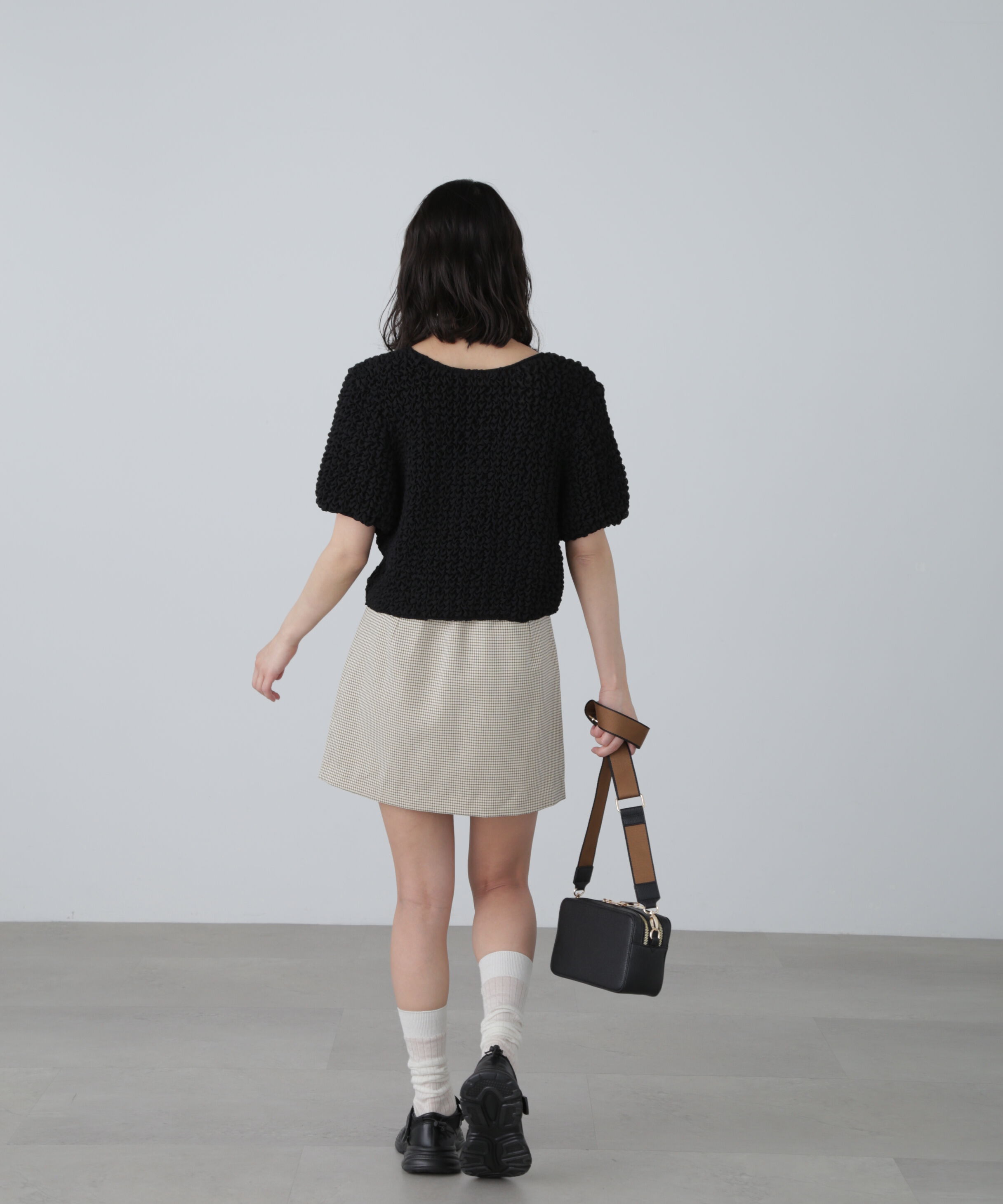  「前後2wayポコポコクロップドブラウス」|シャツ・ブラウス|