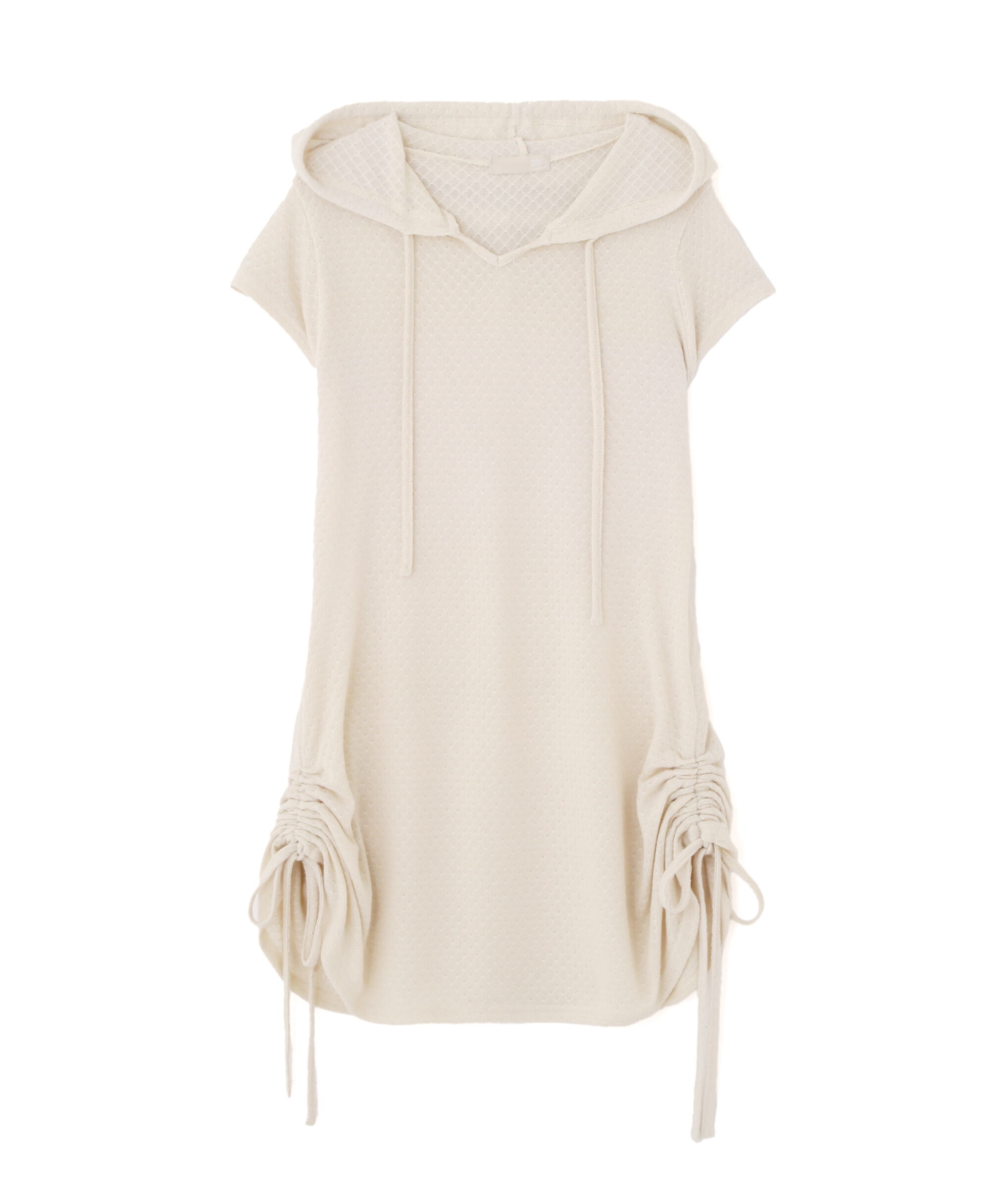  「サイドシャーリングフーディーミニワンピース」|ワンピース|