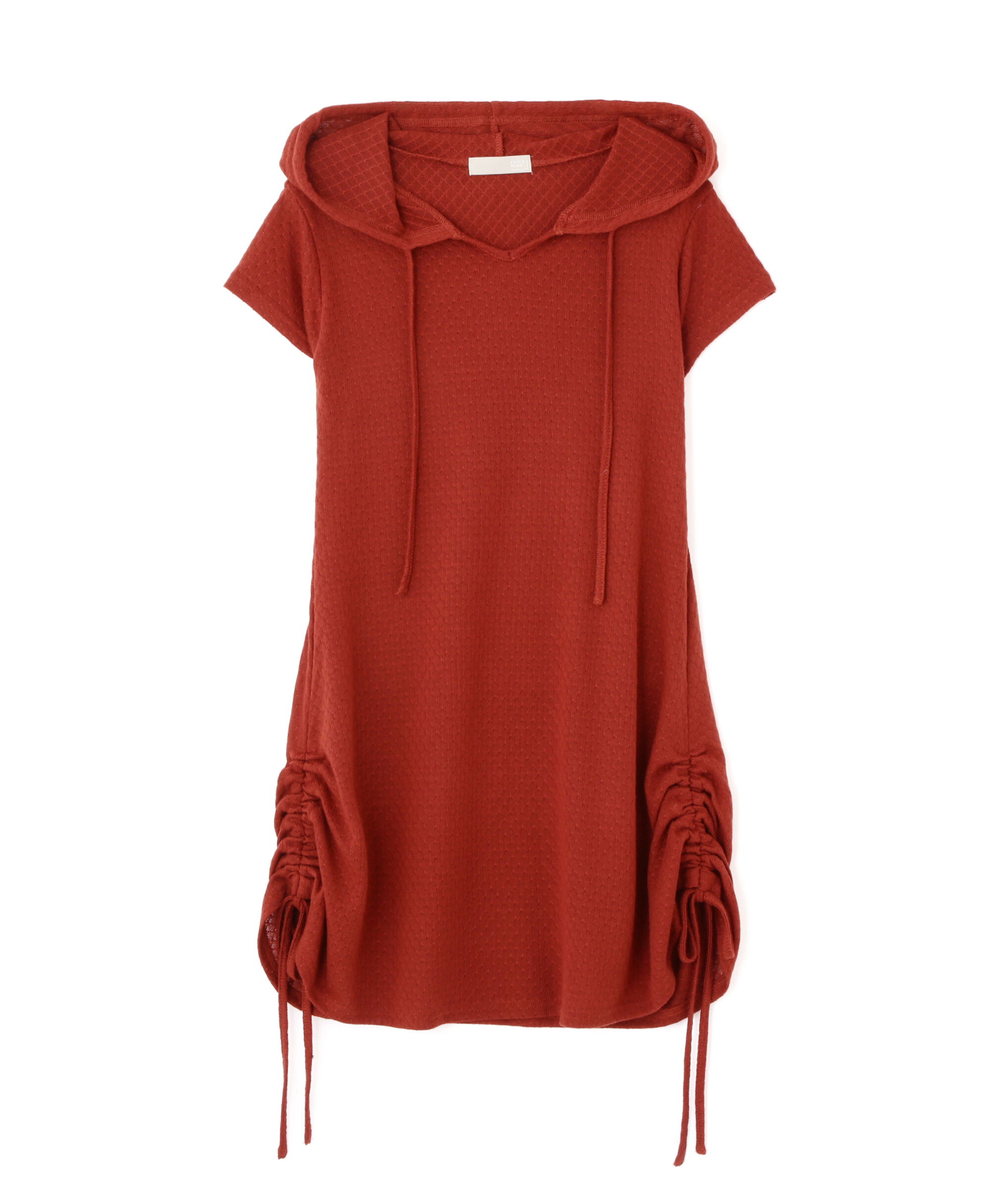  「サイドシャーリングフーディーミニワンピース」|ワンピース|