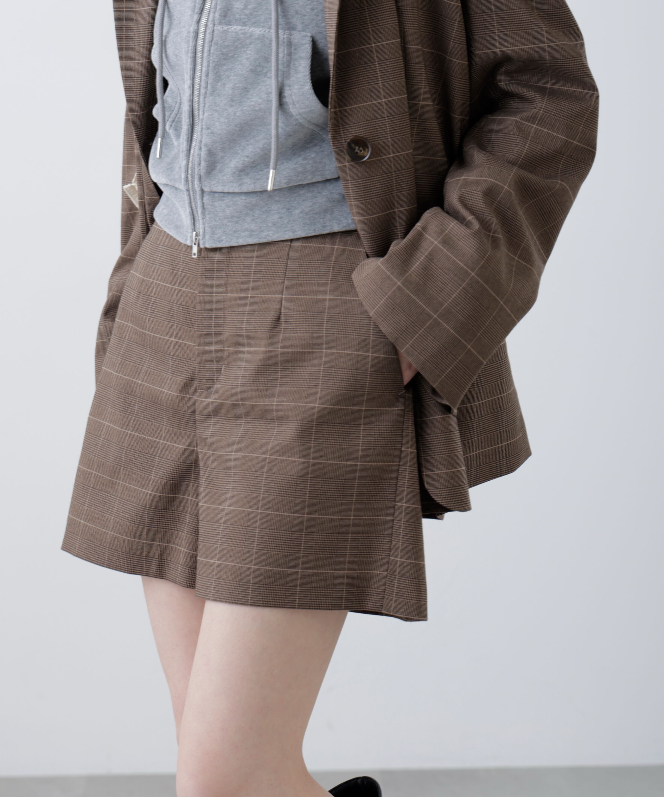  「〈セットアップ対応〉ハイウエストショートパンツ」|その他|