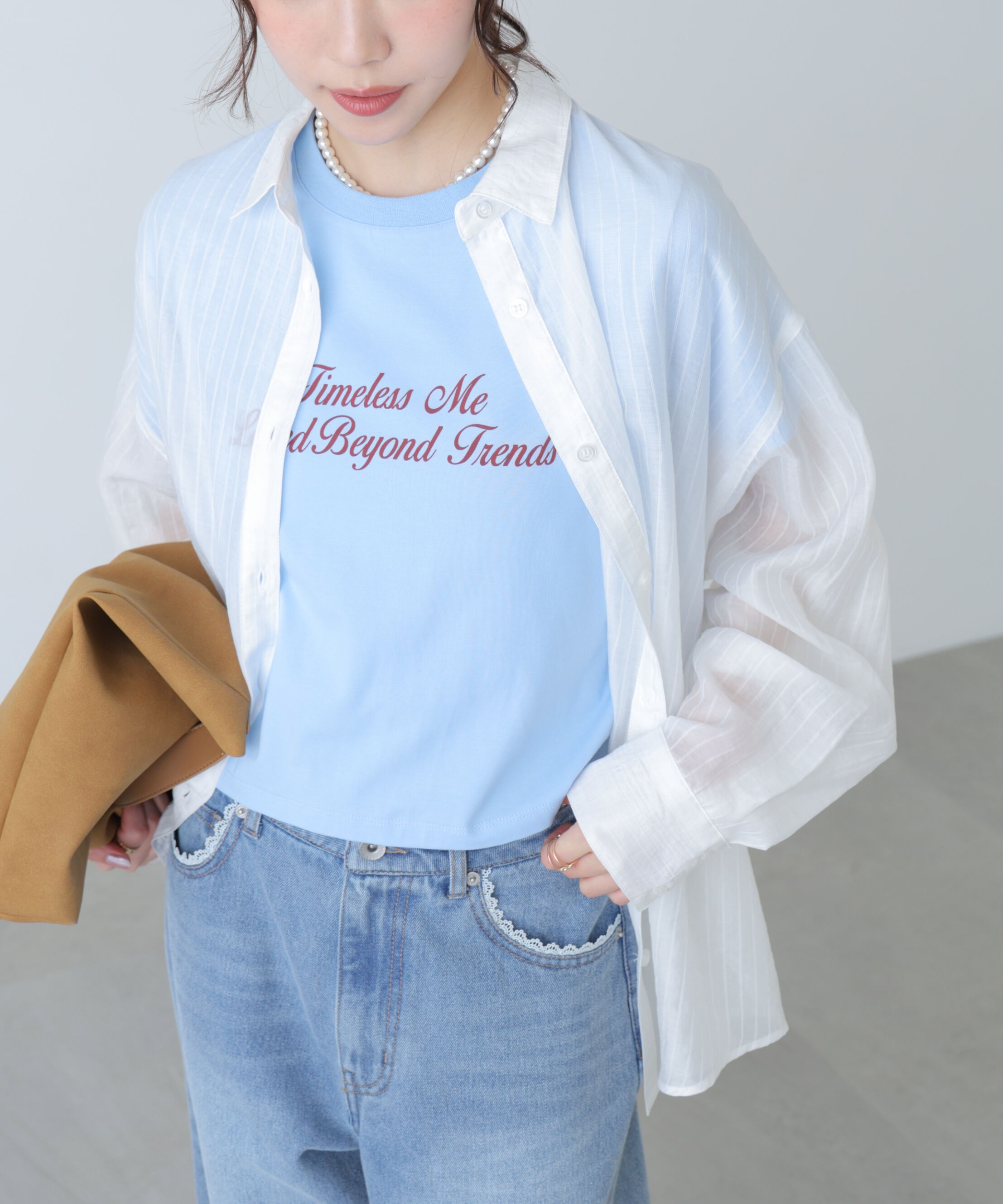  「シアーダブルストライプシャツ」|シャツ・ブラウス|