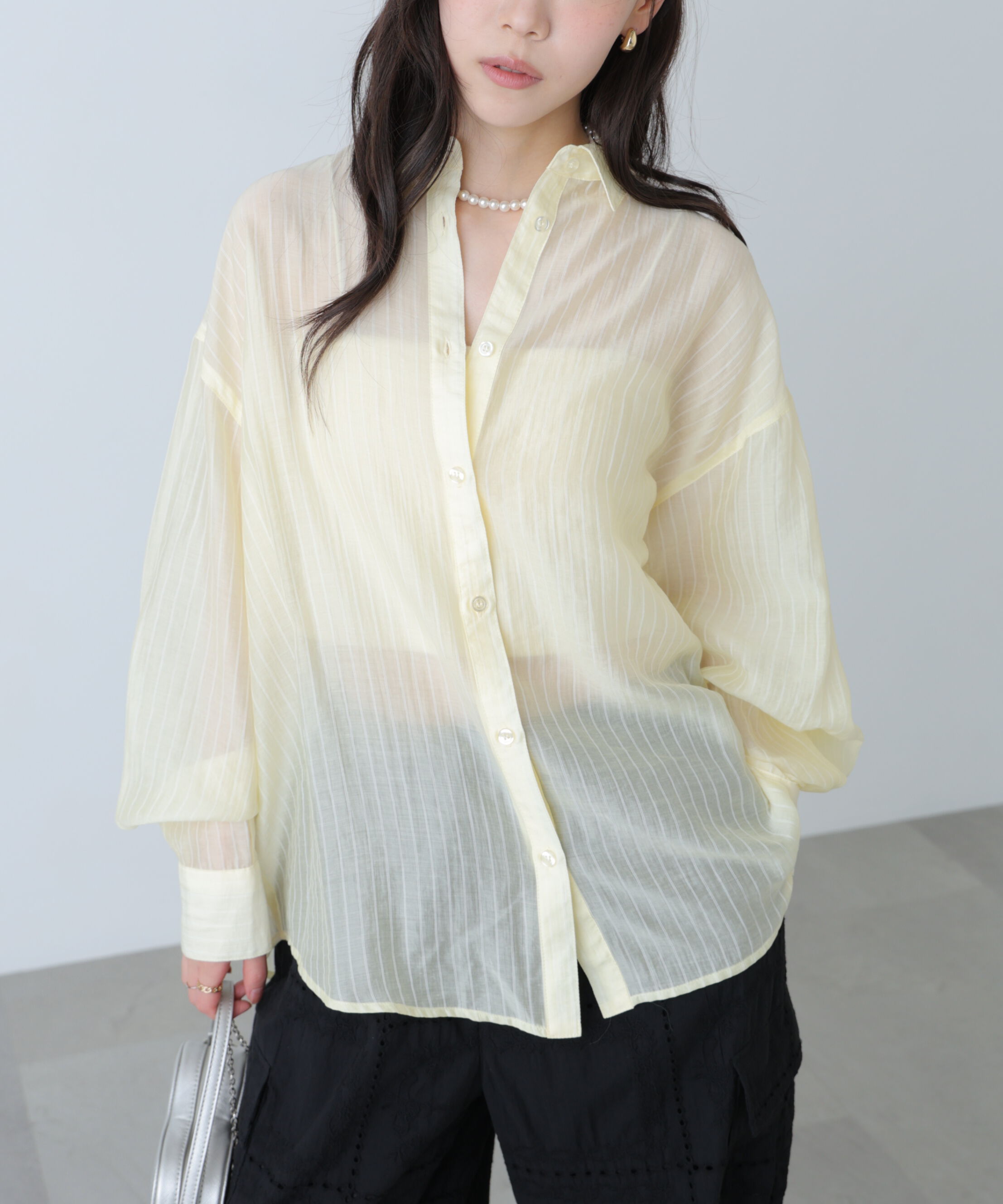 「シアーダブルストライプシャツ」|シャツ・ブラウス|