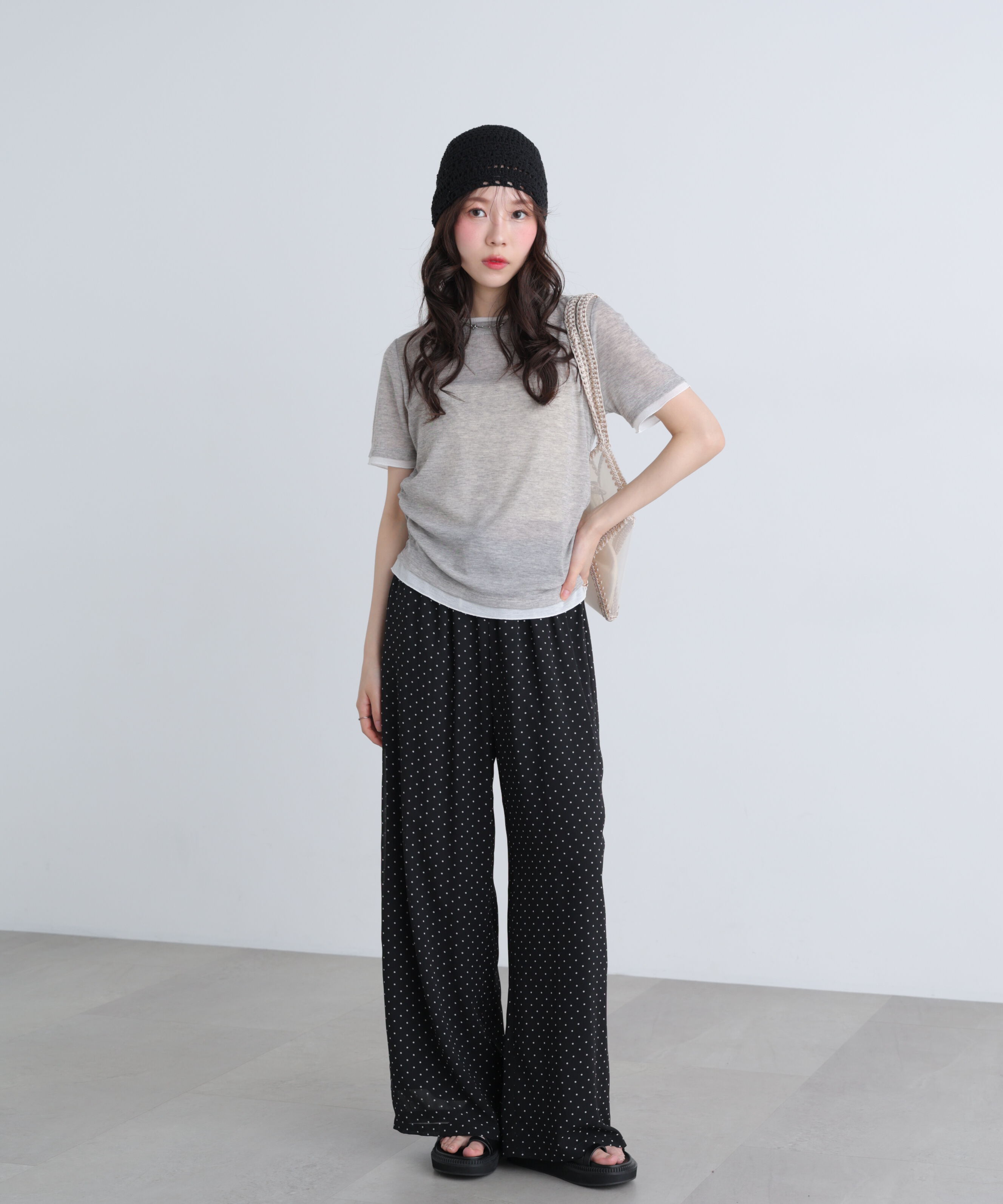  「レイヤード風半袖カットソー」|Tシャツ・カットソー|