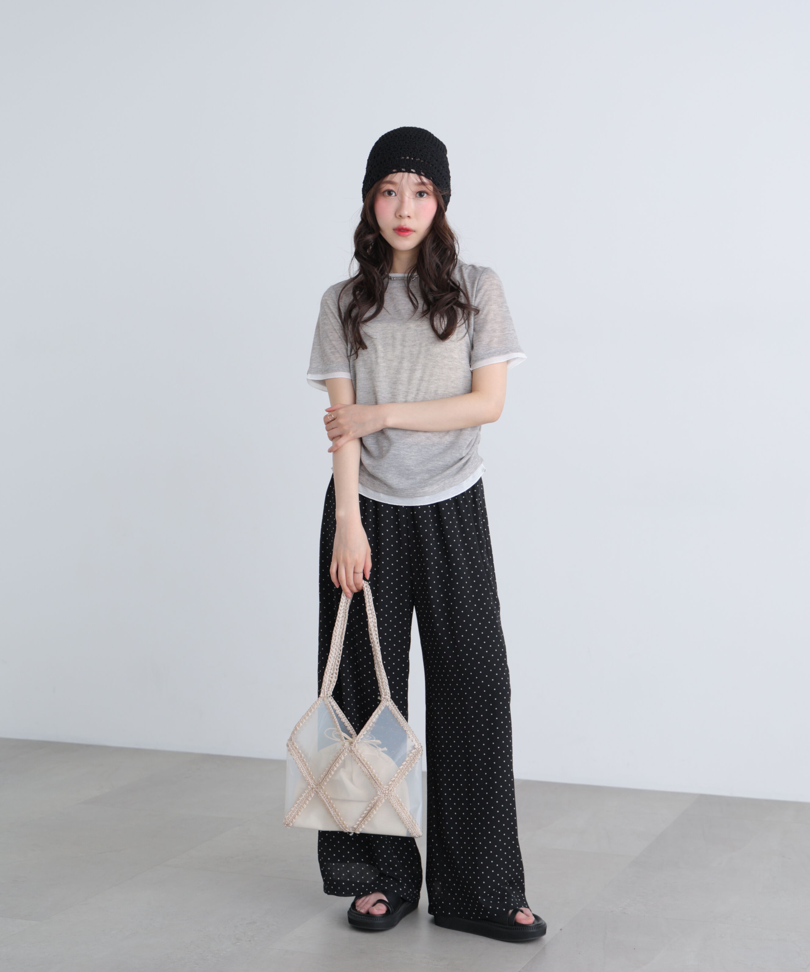  「レイヤード風半袖カットソー」|Tシャツ・カットソー|