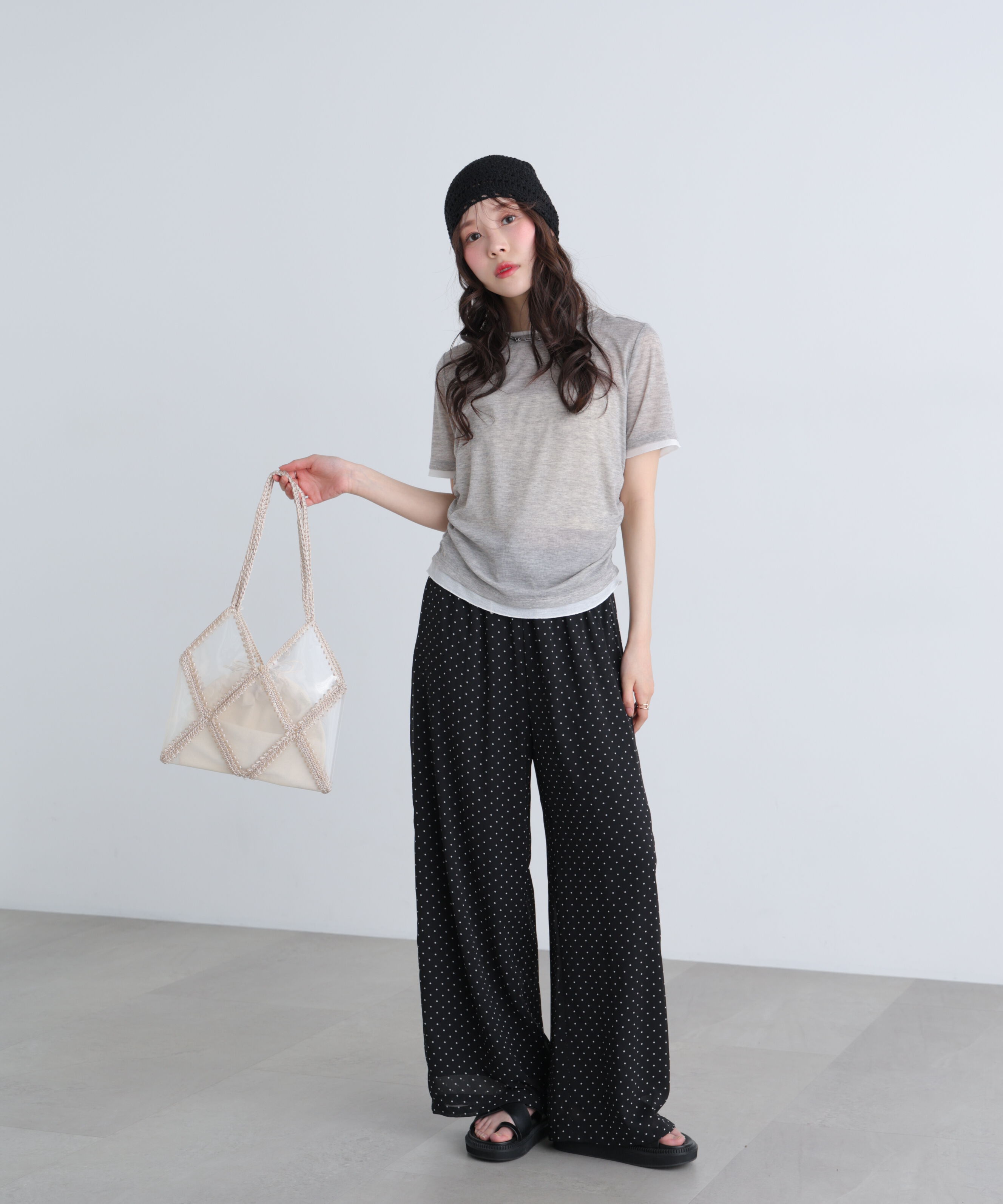  「レイヤード風半袖カットソー」|Tシャツ・カットソー|