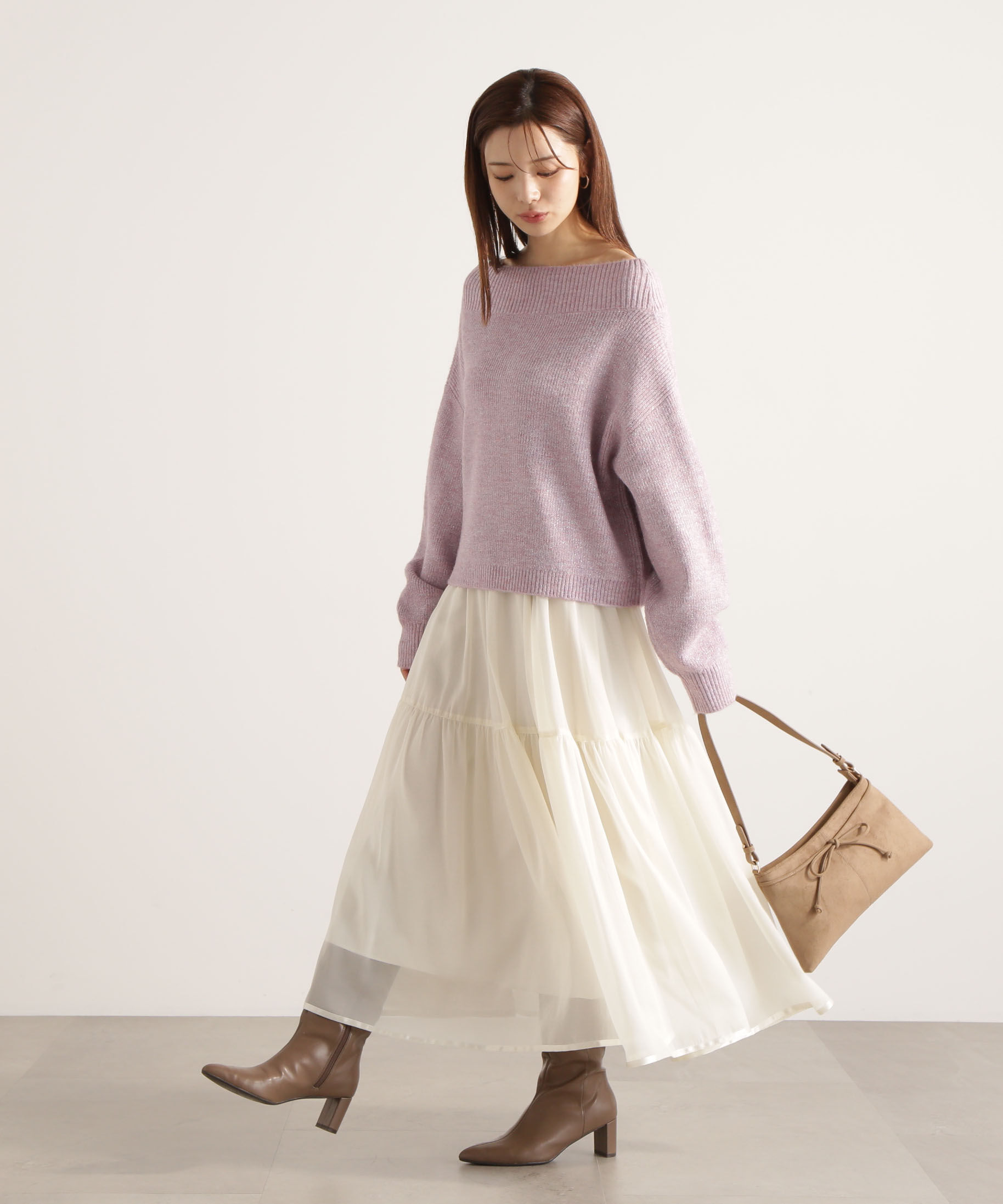 PROPORTION BODY DRESSING「シアーティアードスカート 25AW」|スカート|