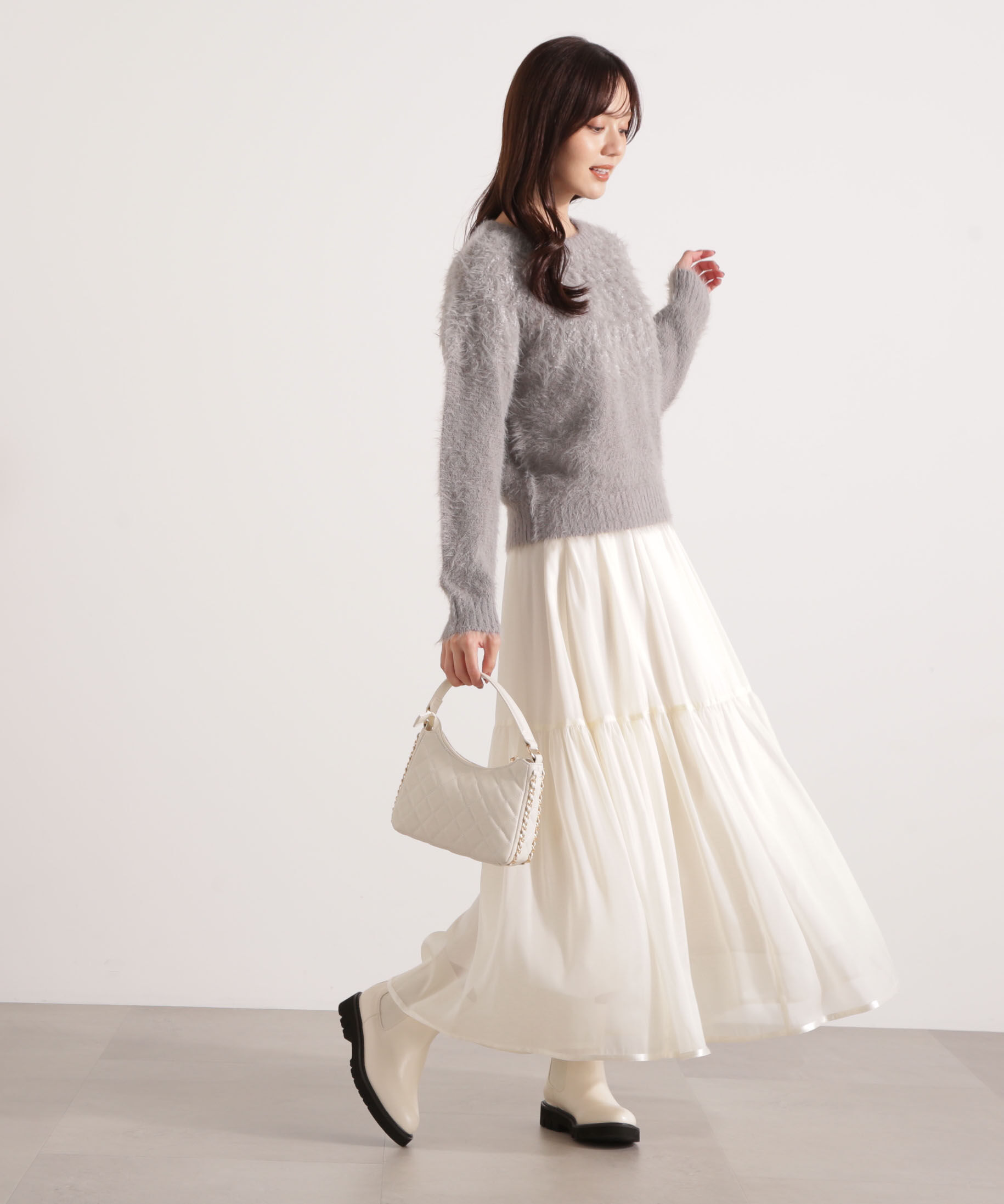 PROPORTION BODY DRESSING「シアーティアードスカート 25AW」|スカート|