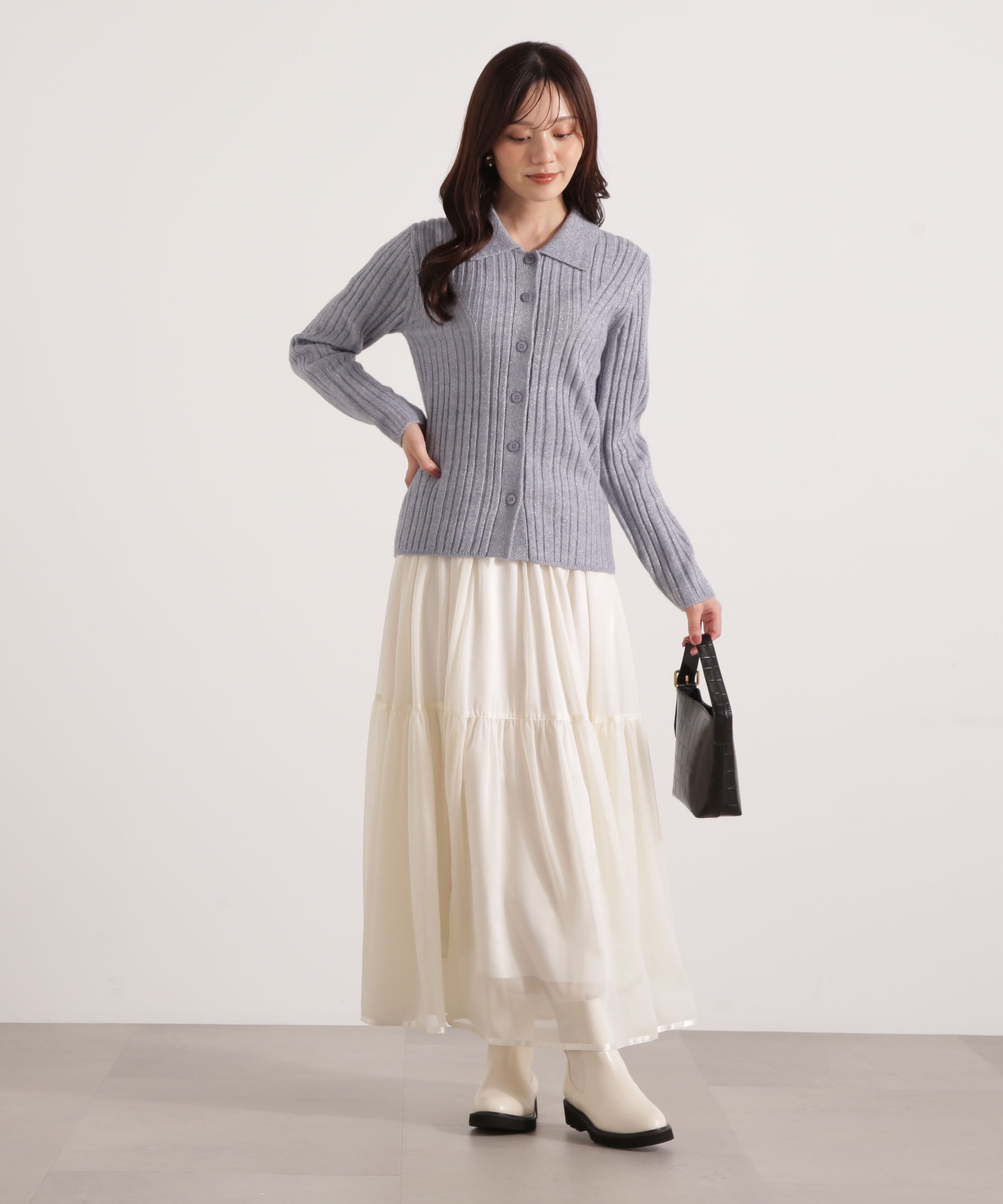 PROPORTION BODY DRESSING「シアーティアードスカート 25AW」|スカート|