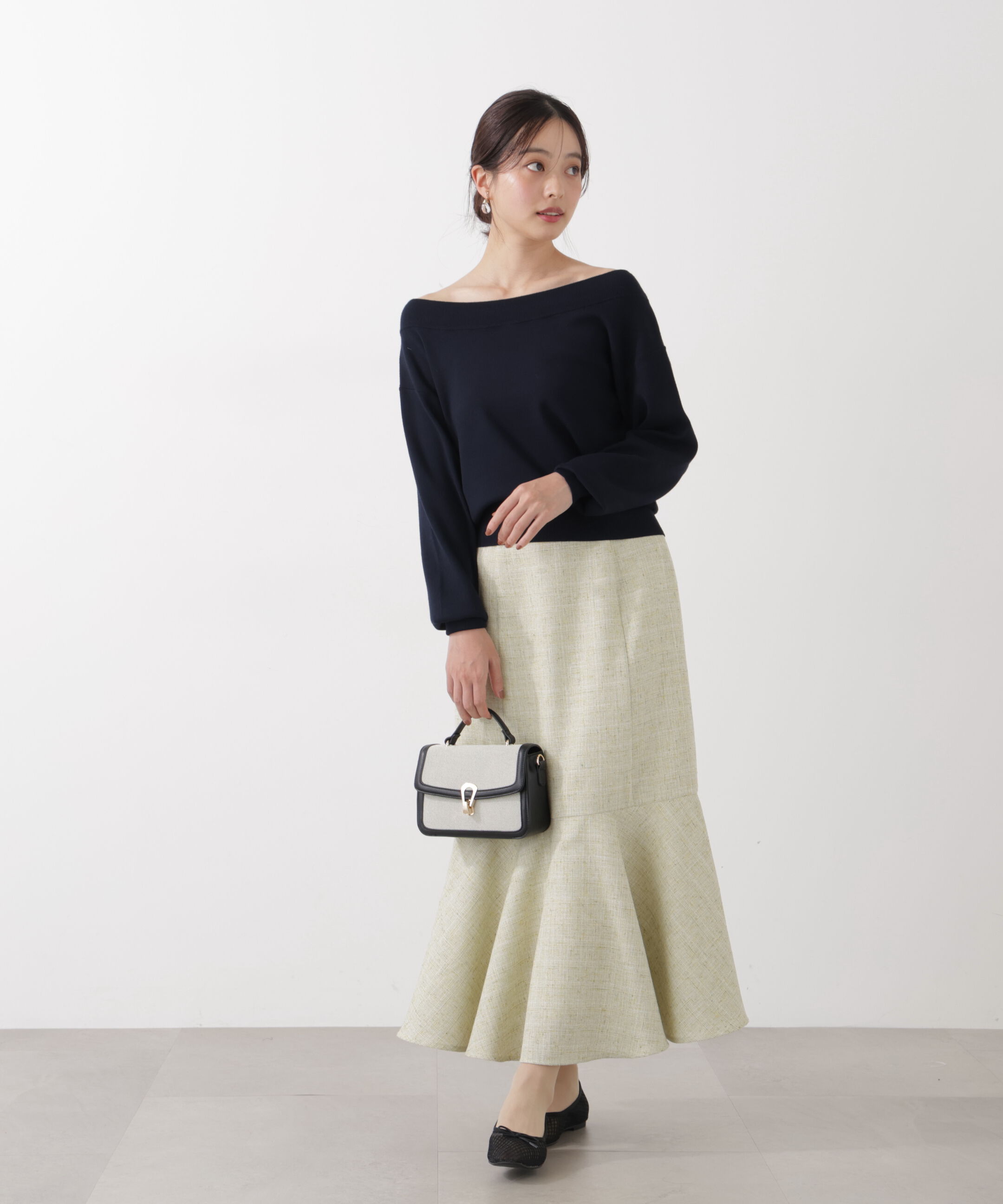 PROPORTION BODY DRESSING「スプリングツイードマーメイドスカート」|スカート|