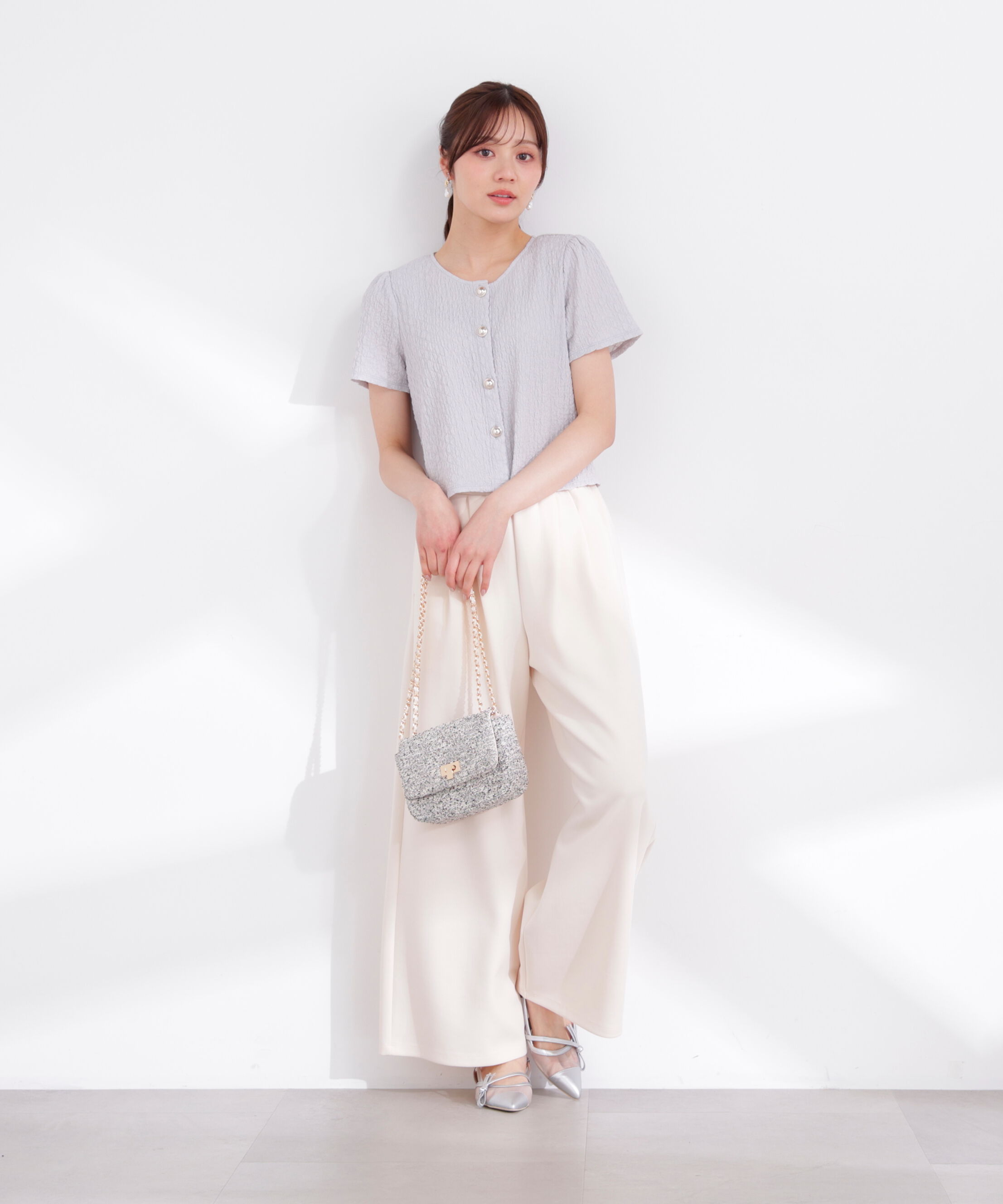 PROPORTION BODY DRESSING「シャーリングカットカーディガン 26SS」|カーディガン|