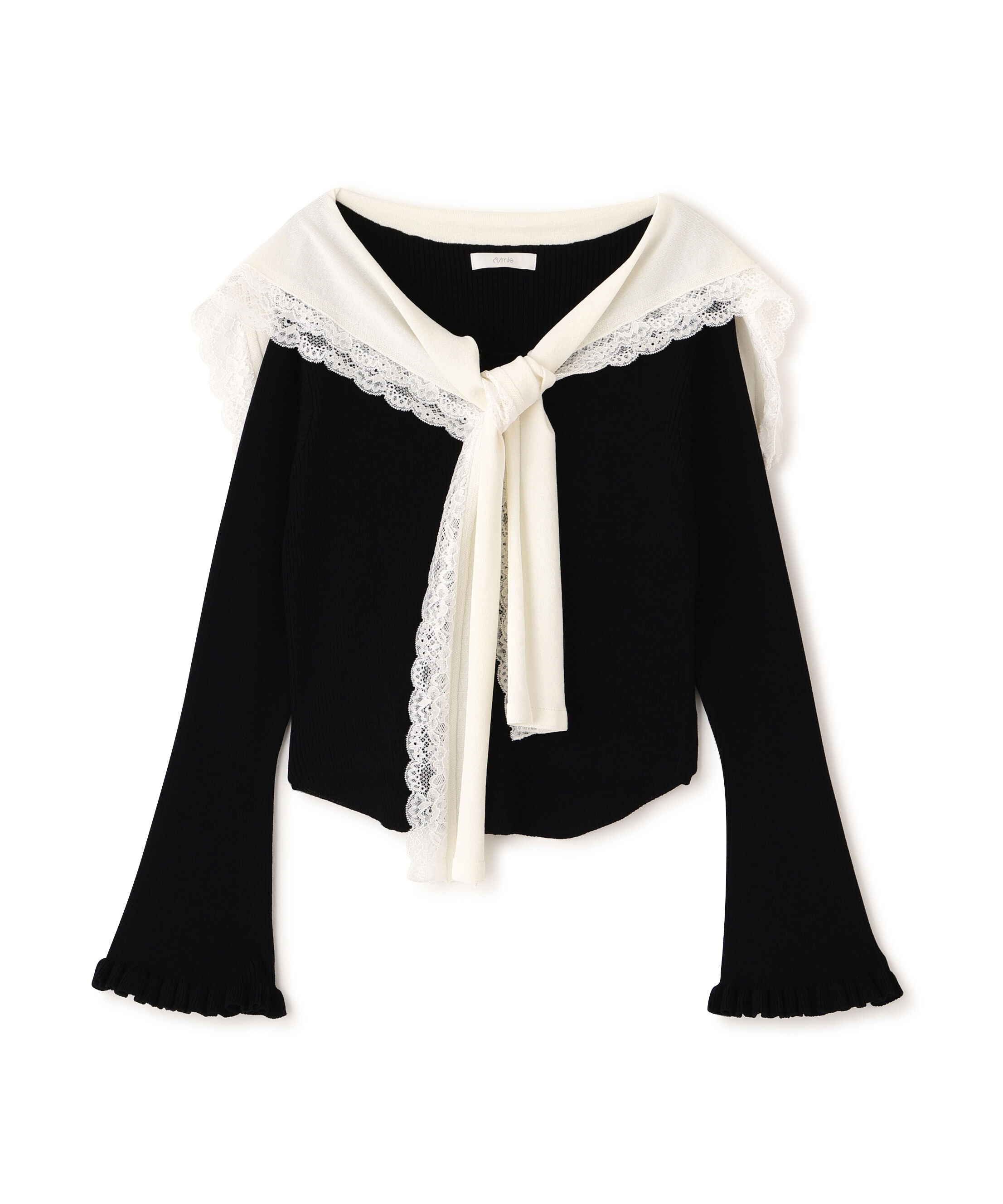 PROPORTION BODY DRESSING「＜新津のんさんコラボ＞〈a/mie〉セーラーニット 26SS」|カーディガン|