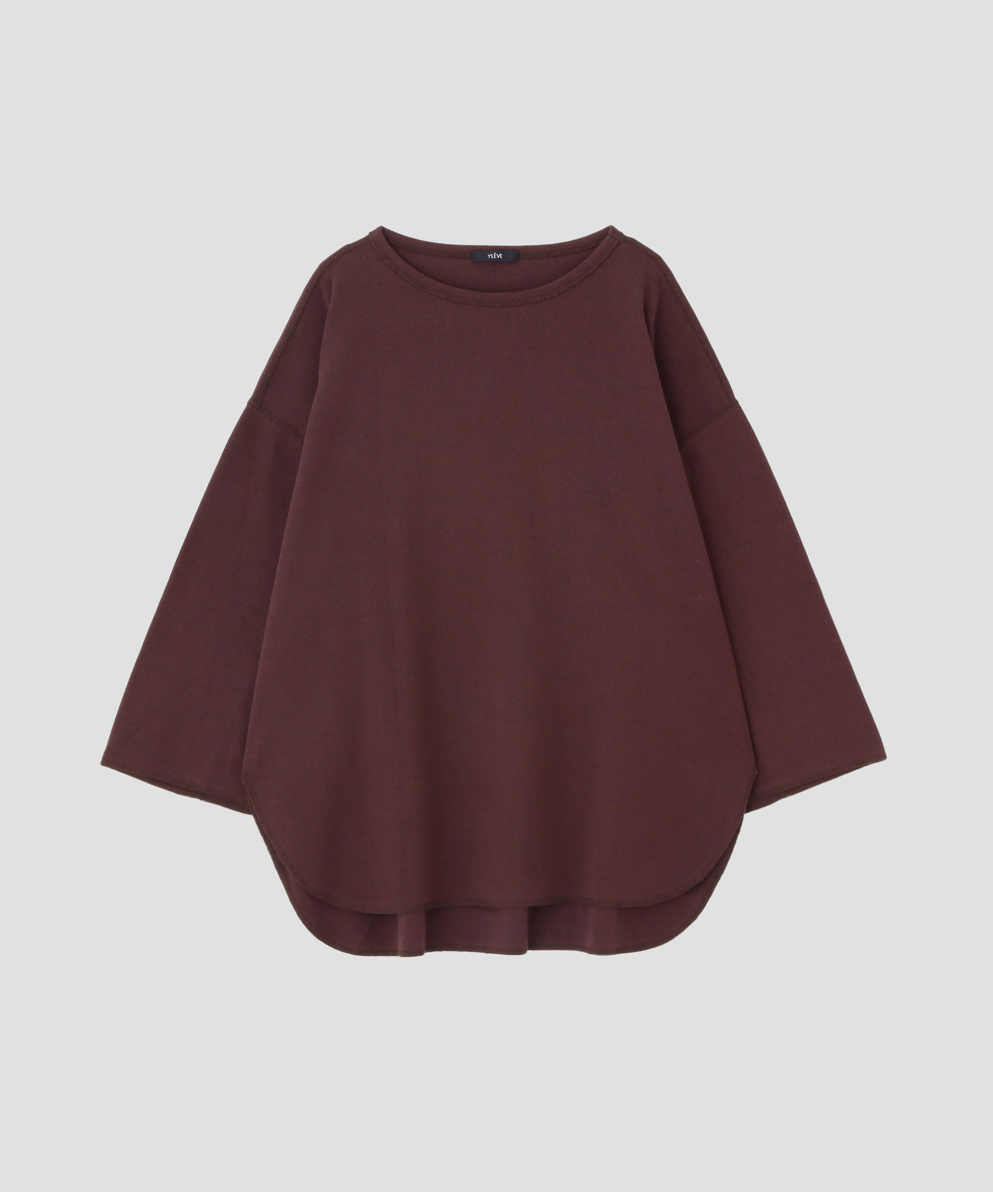 YLEVE 「YLEVE / COTTON RIB PULLOVER BIG」|Tシャツ・カットソー|ブラウン