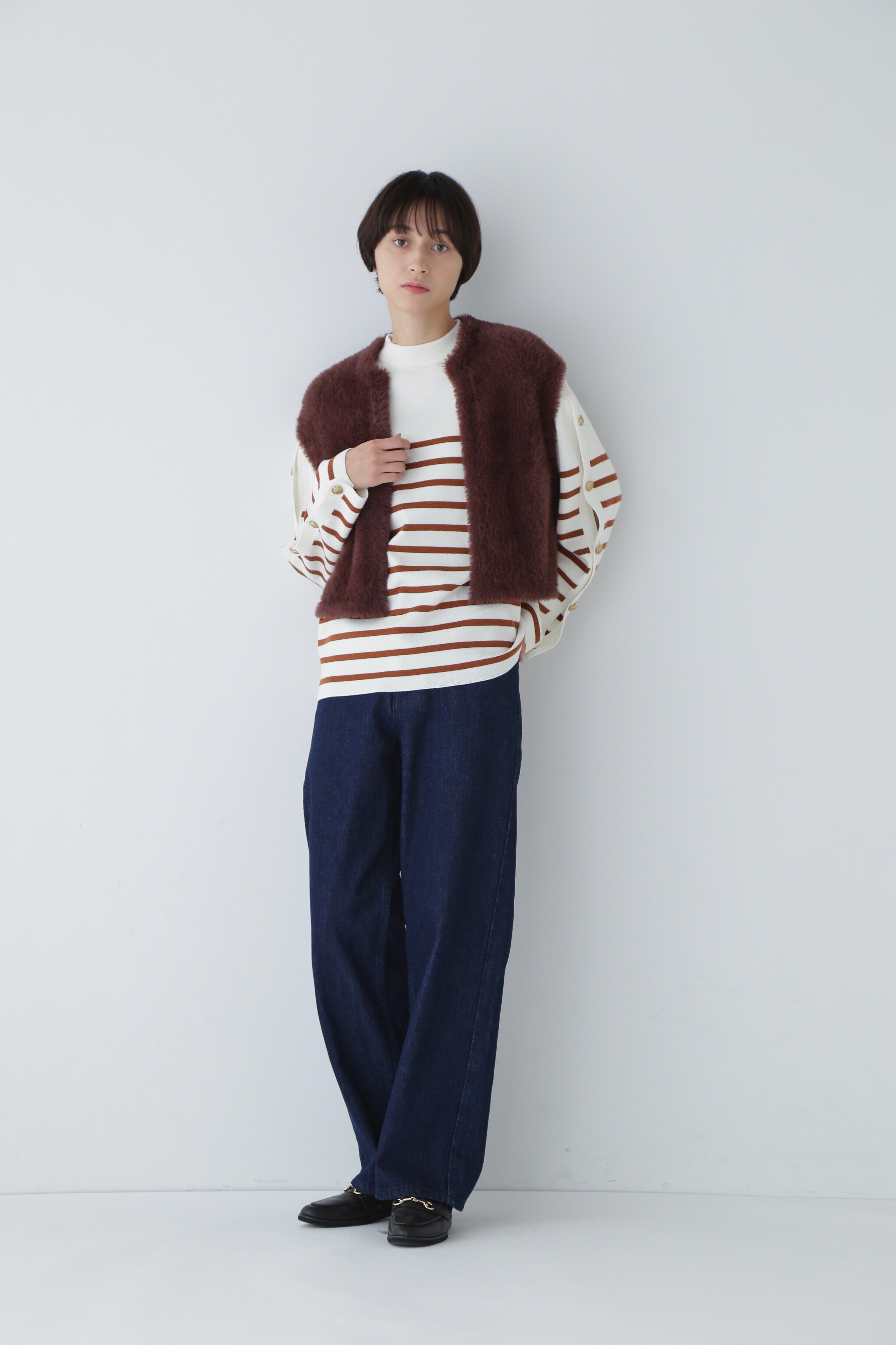  「◆フェイクファーベスト」|ニット・セーター|