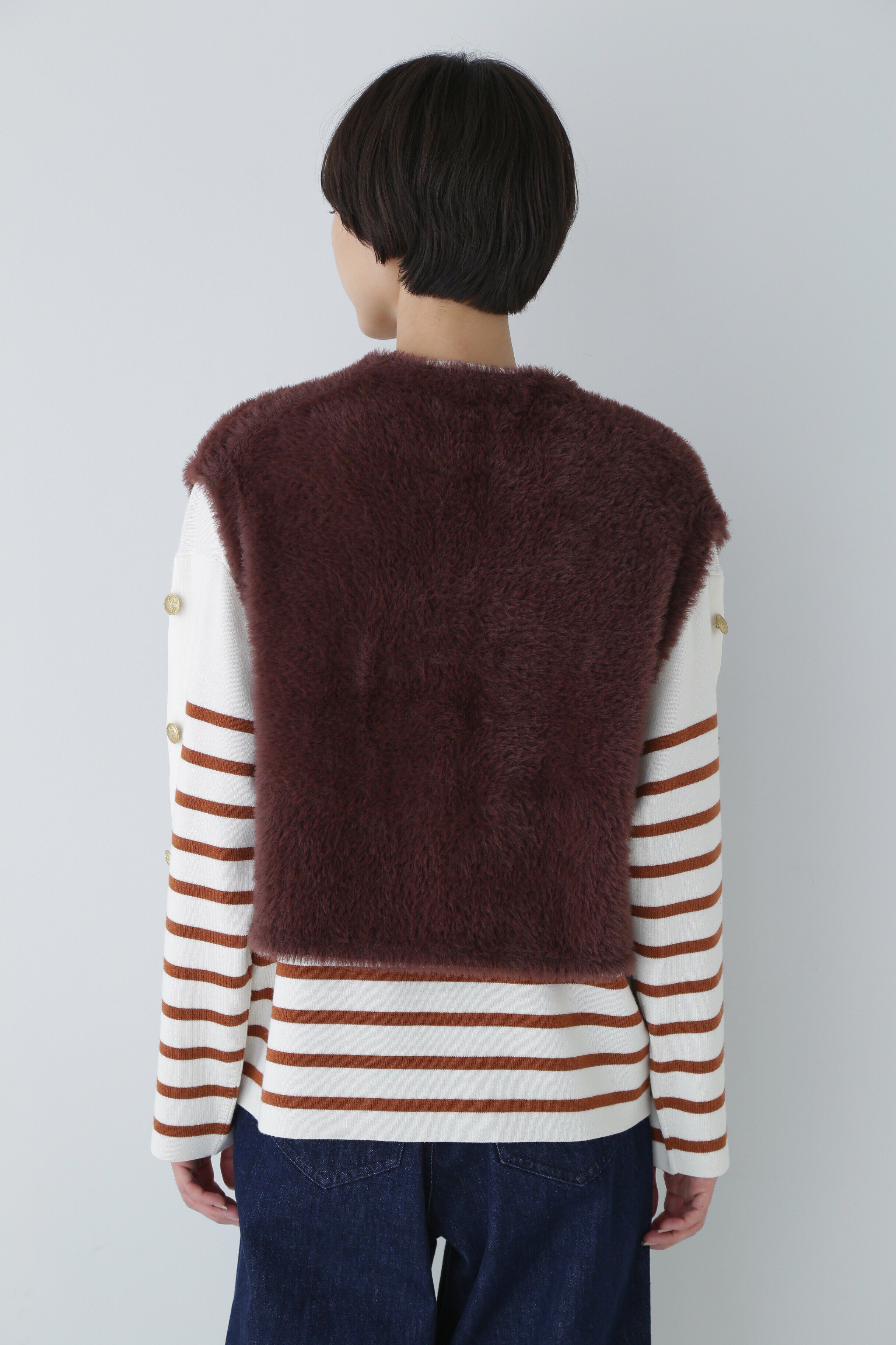  「◆フェイクファーベスト」|ニット・セーター|