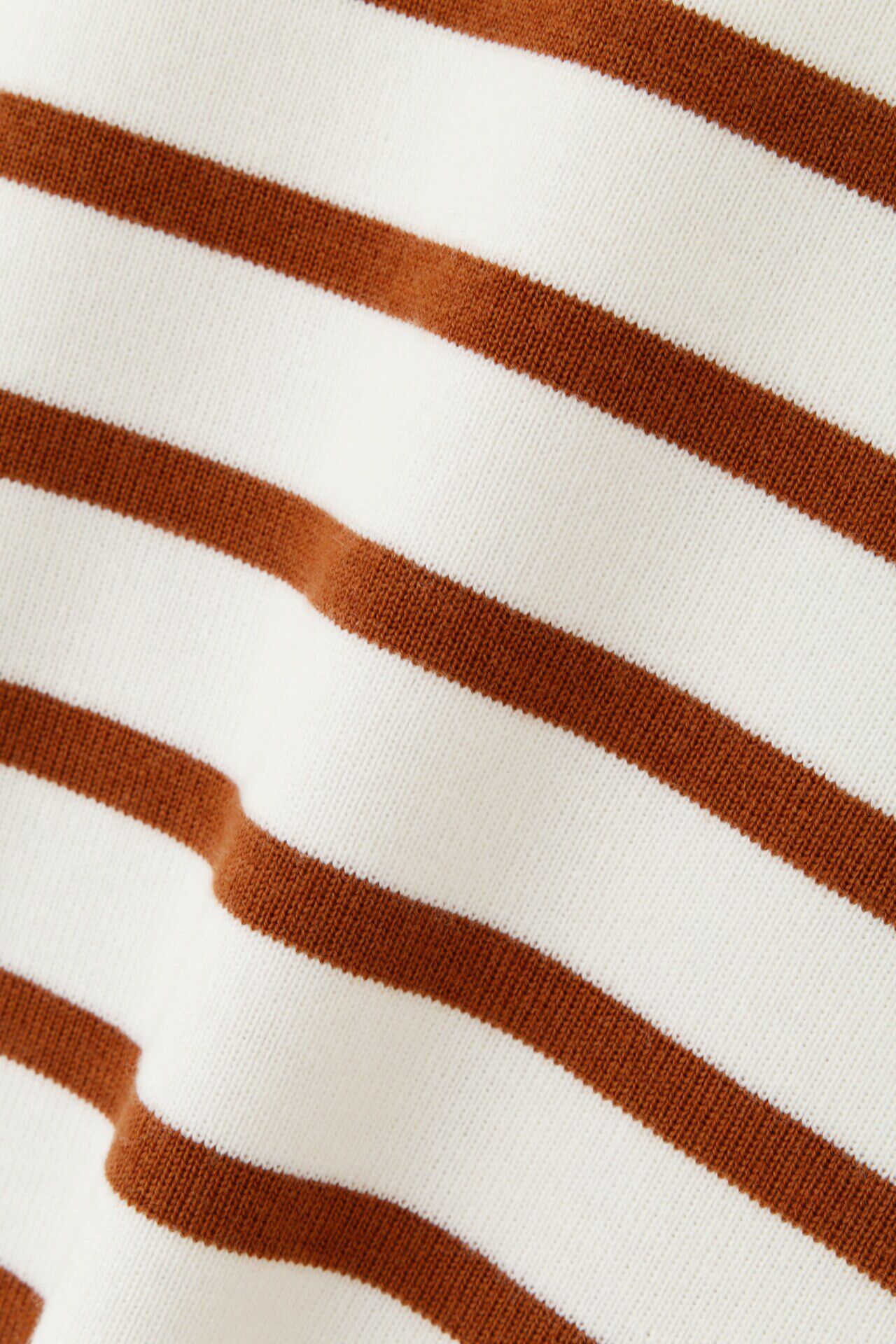  「◆袖ボタン付きボーダーニット」|ニット・セーター|