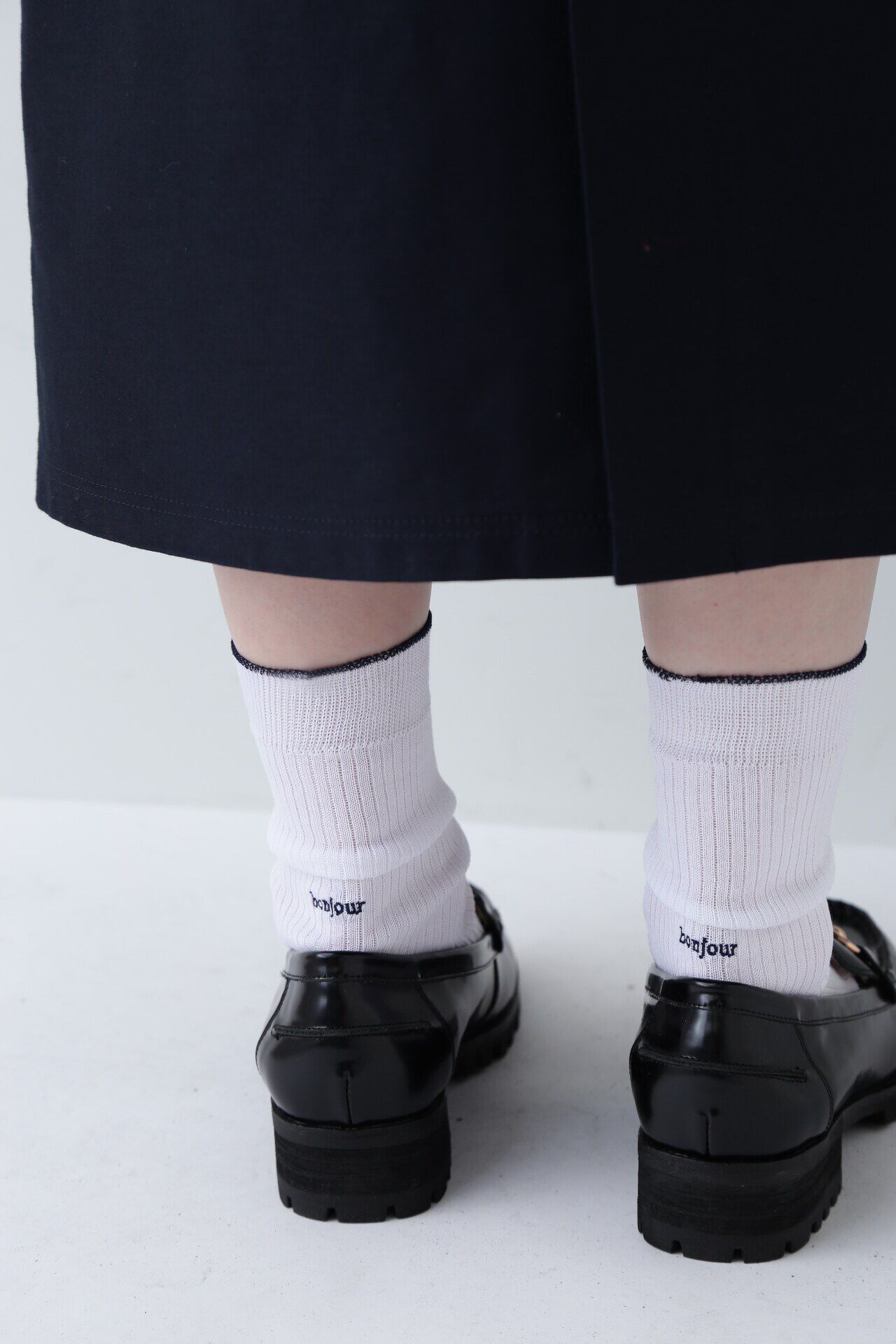 「◆ｂｏｎｊｏｕｒソックス」|ソックス|ホワイト