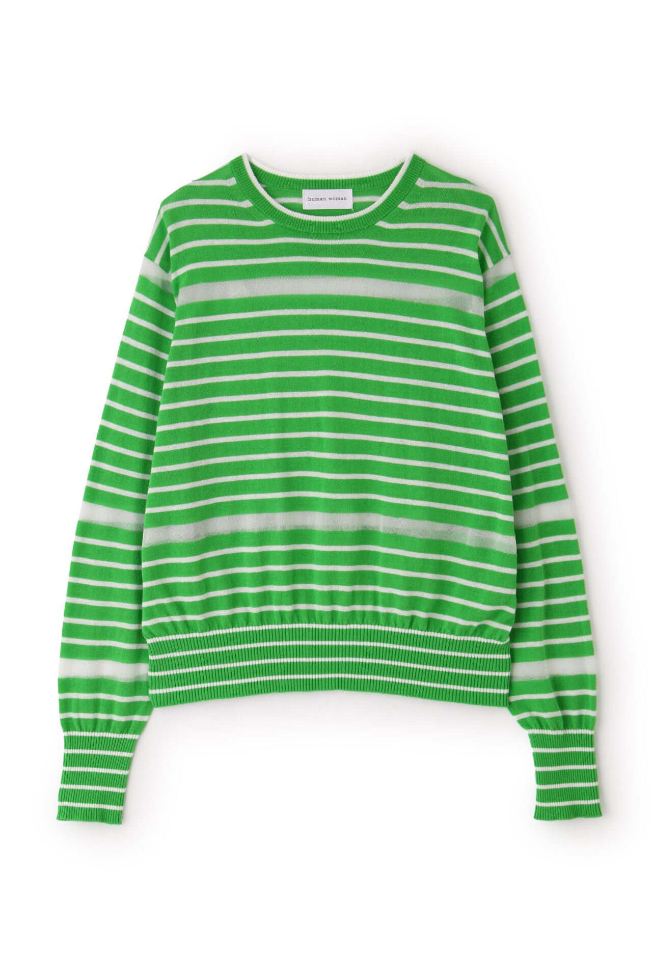  「◆シアーボーダーニット」|ニット・セーター|