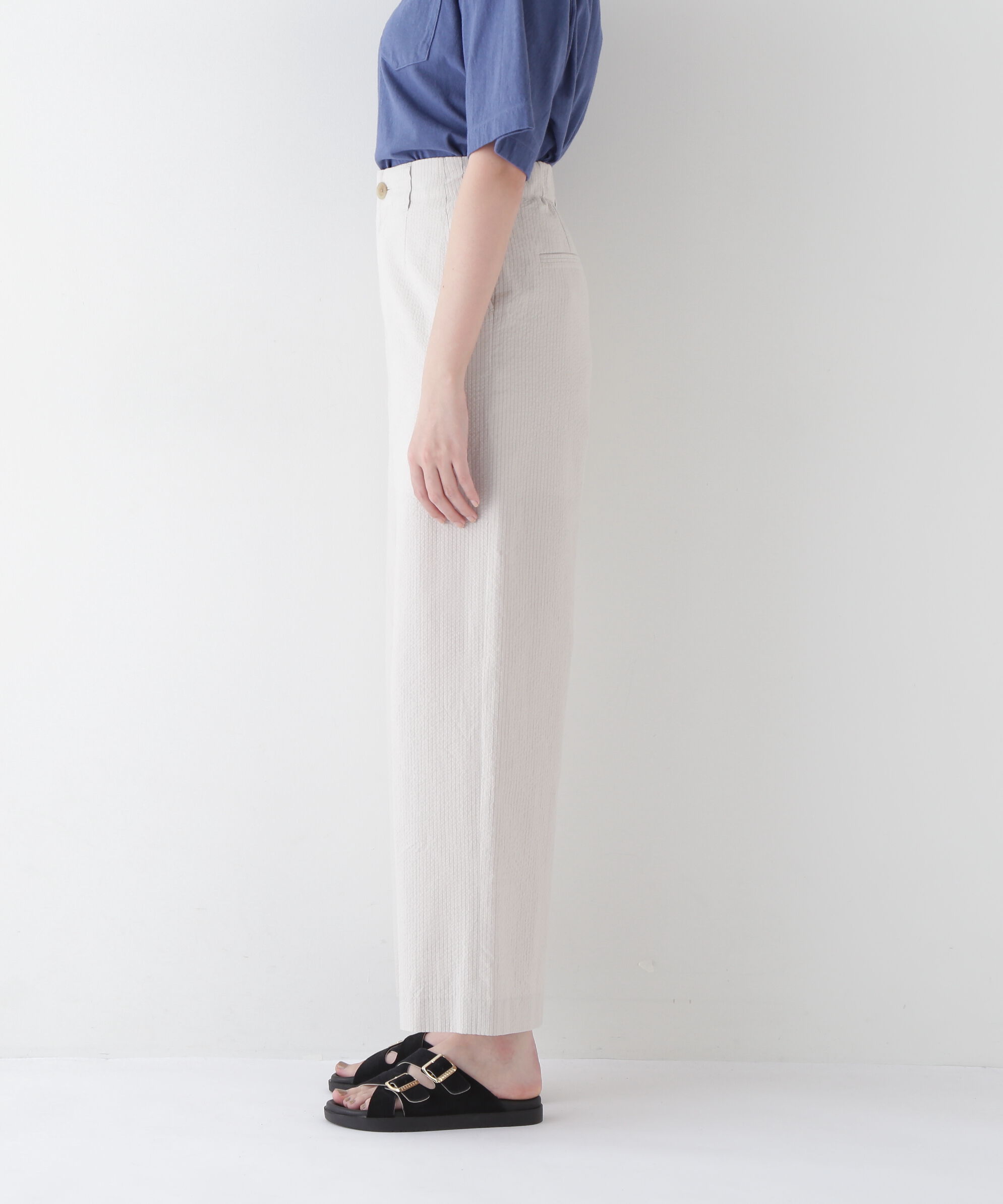  「◆シアサッカーストライプセミワイドパンツ」|その他|