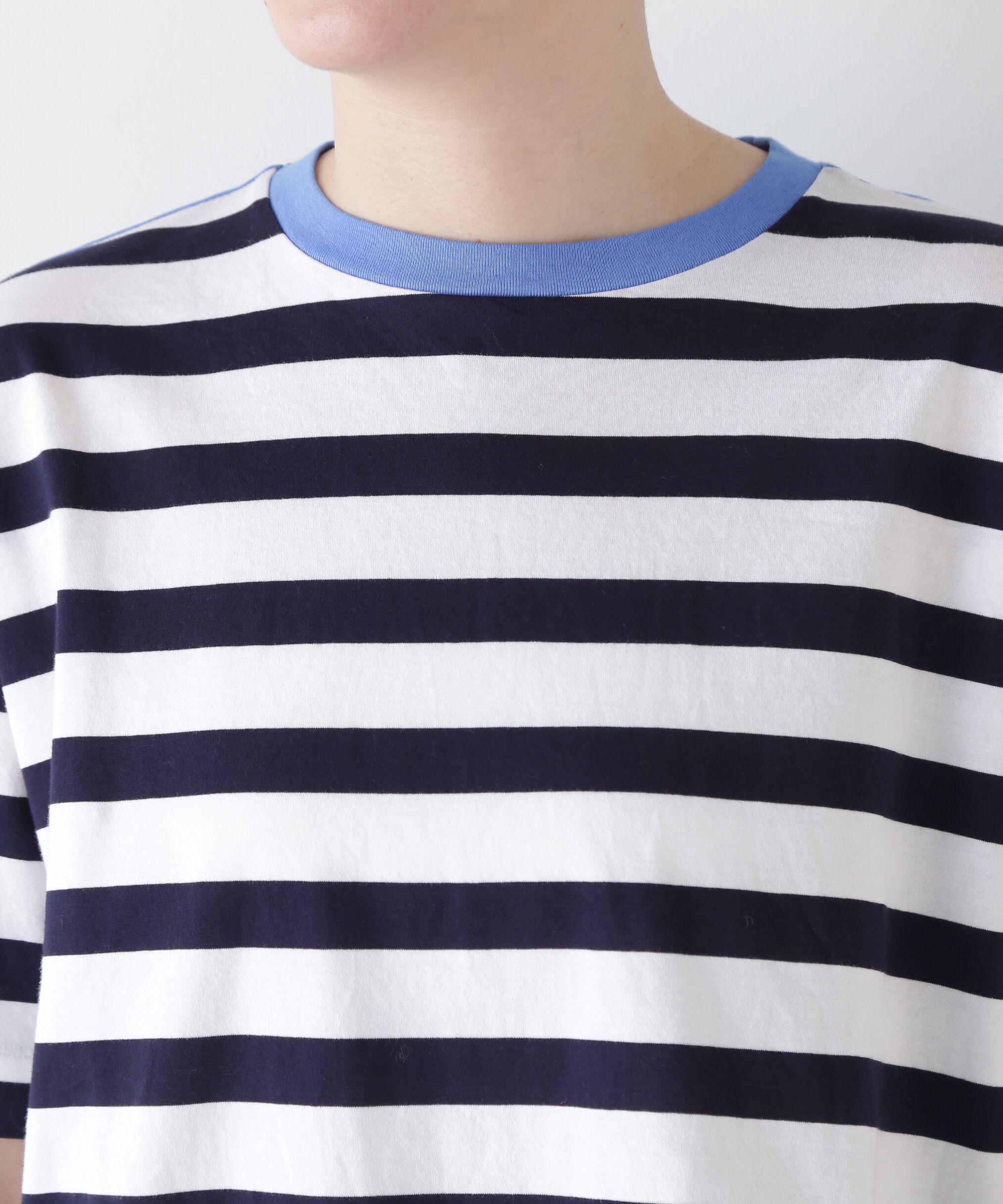  「◆シルケット天竺ボーダーカットソー」|Tシャツ・カットソー|