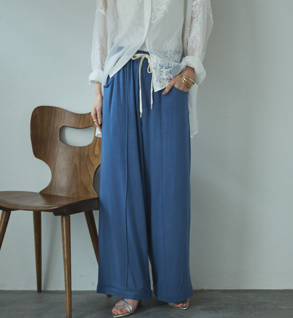 Doux archives「とろみ裏毛イージーパンツ」|チノ|BLUE