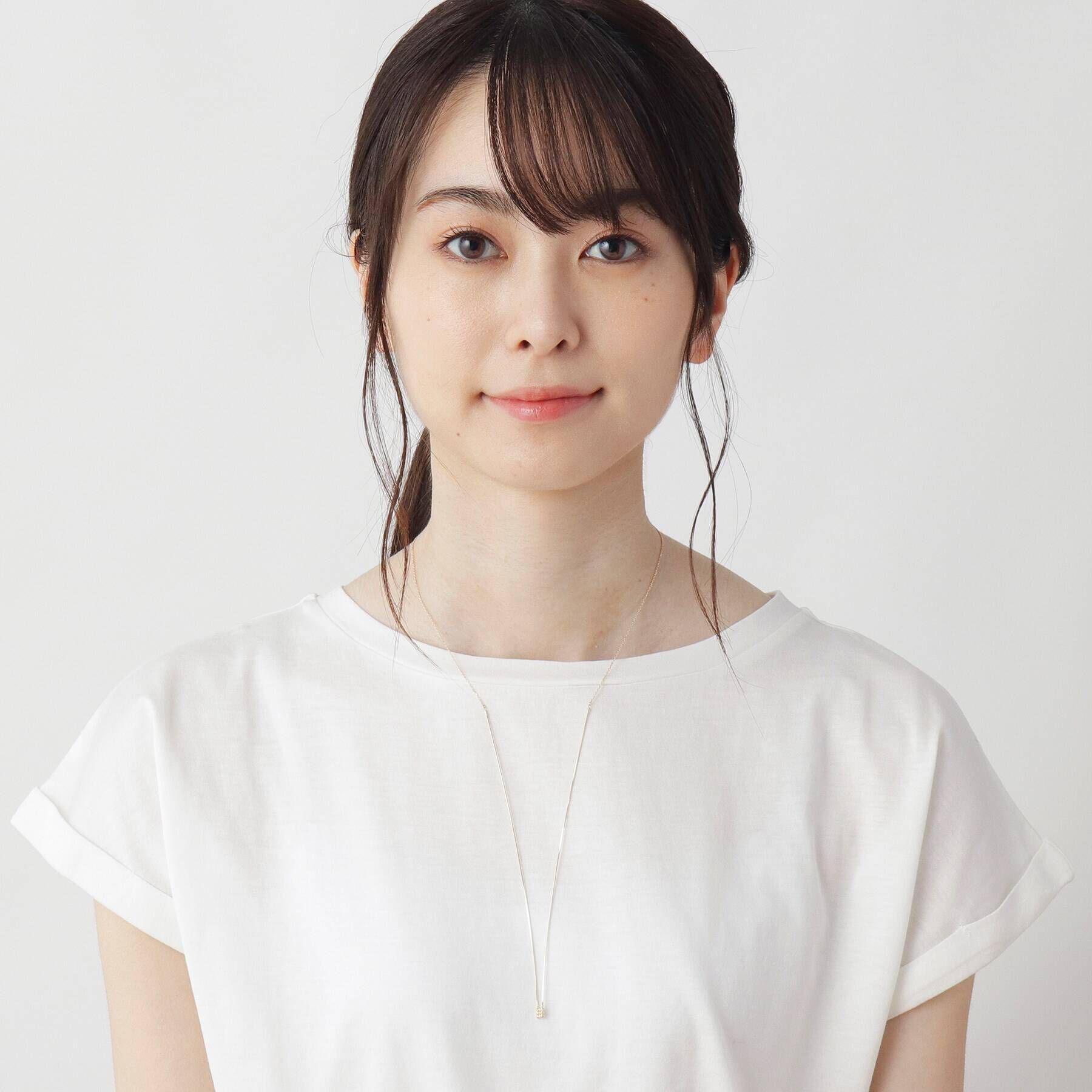 COCOSHNIK「K10ハニーカットボール スクエア スライドネックレス」|ネックレス|