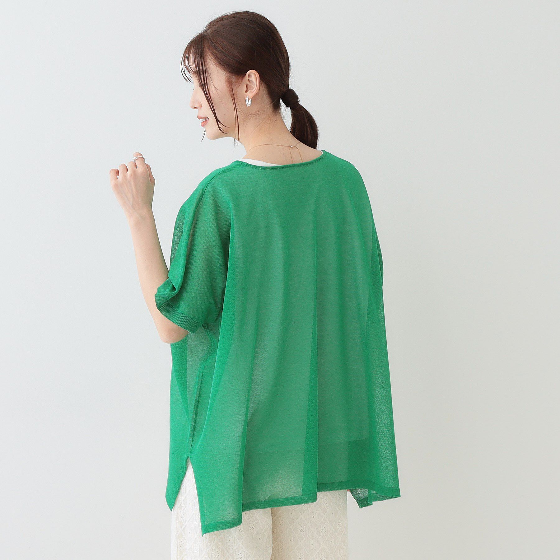 SHOO･LA･RUE「【2点セット】インせず着られるシアーニット＋タンクトップ」|その他|