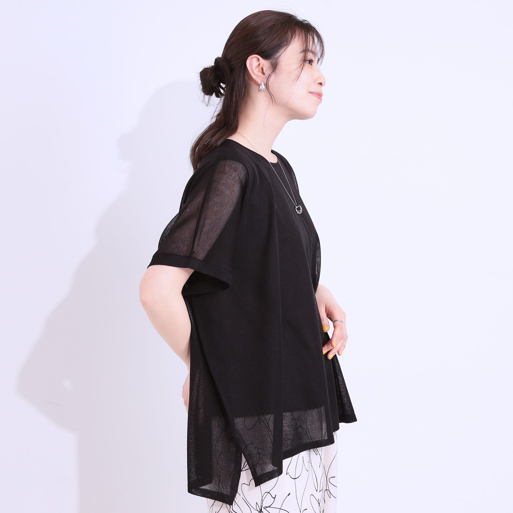 SHOO･LA･RUE「【2点セット】インせず着られるシアーニット＋タンクトップ」|その他|