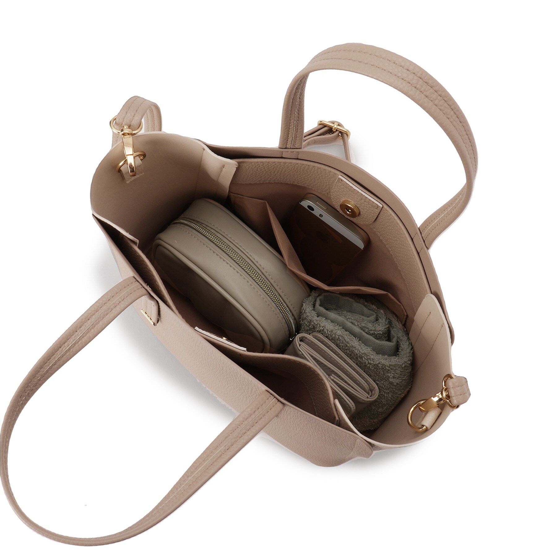 SHOO･LA･RUE「【軽量/2WAY】コーデのアクセントになる　配色トートバッグ」|トートバッグ|