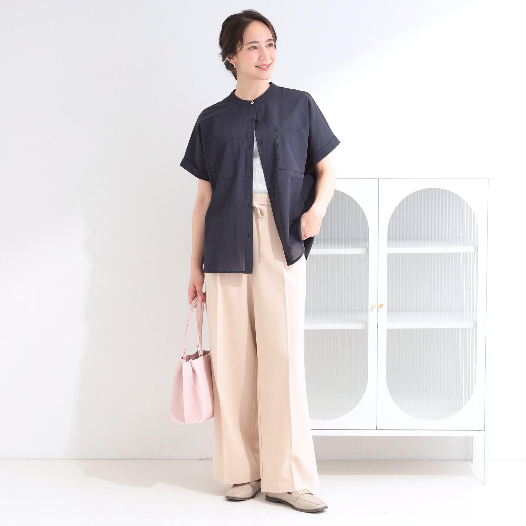 SHOO･LA･RUE「【着丈選べる/S-LL】センタープレスできちんと見え イージーワイドパンツ」|その他|