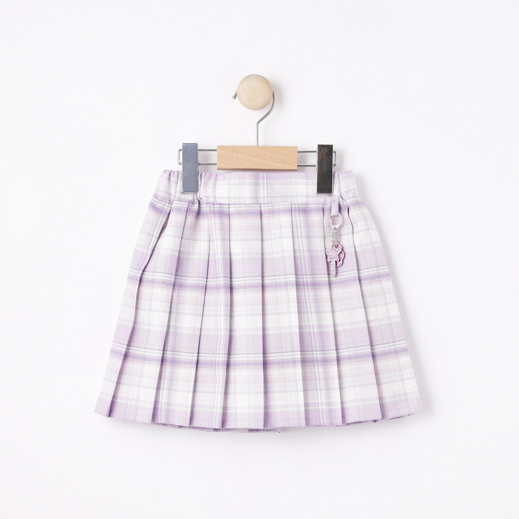 SHOO･LA･RUE「【100-150cm】ラメプリーツスカート」|スカート|