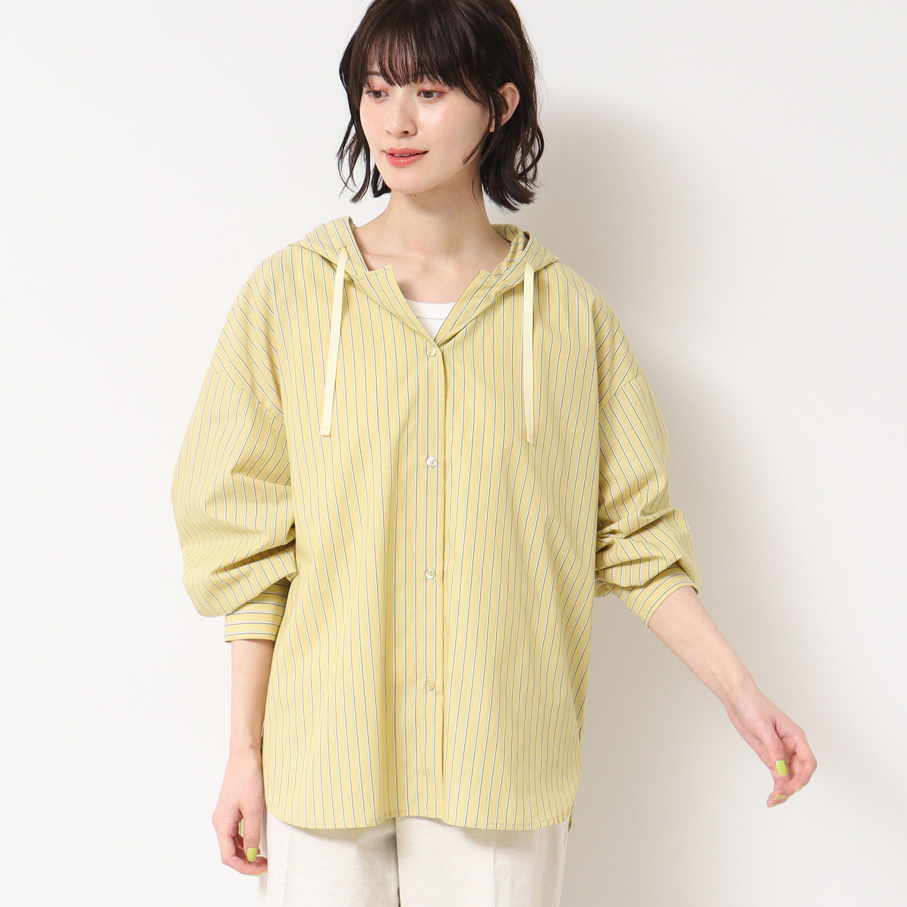 Dessin「【洗える・4サイズ展開】フーデットブラウス（XS～L）」|シャツ・ブラウス|