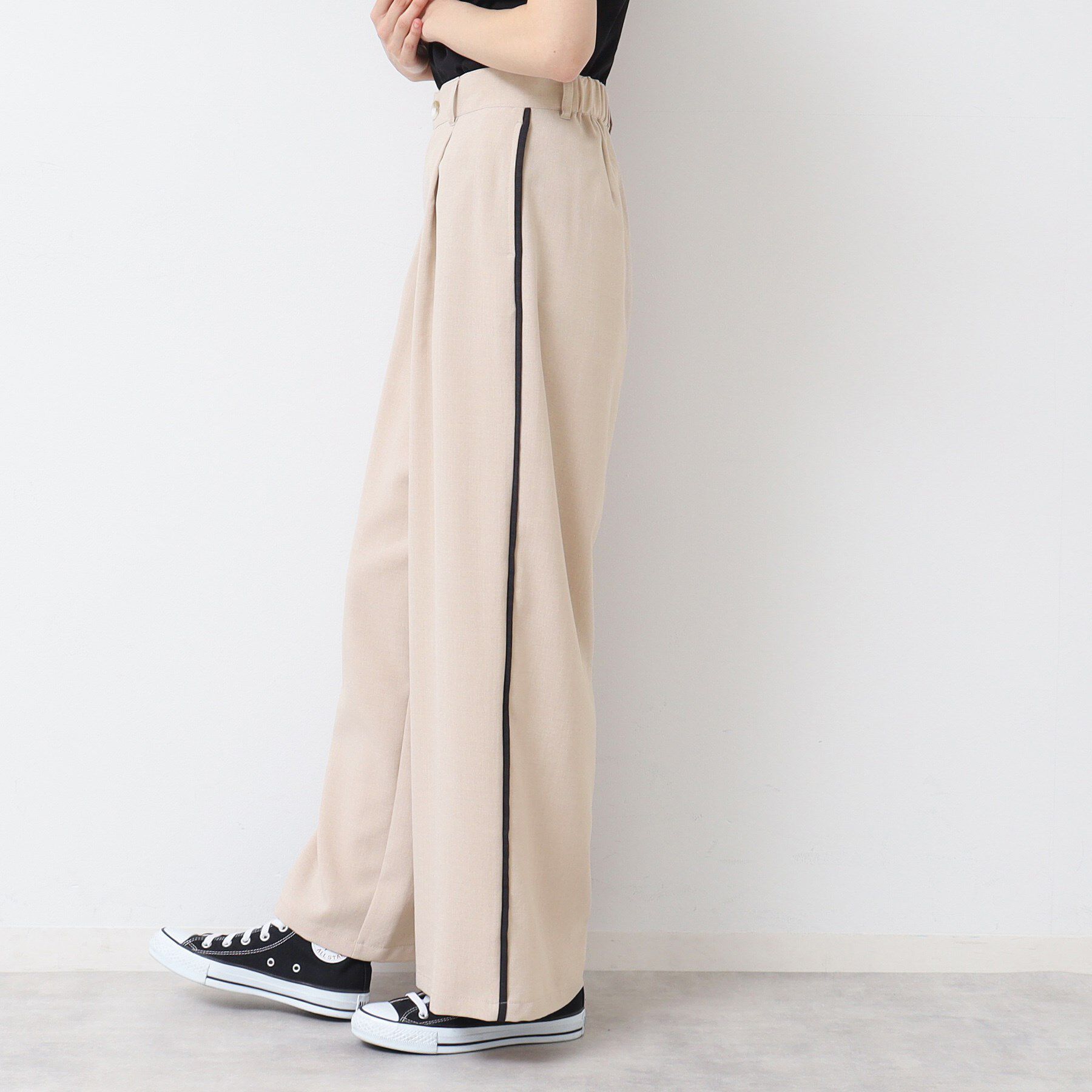 Dessin「【セットアップ可能・洗える】タック入りワイドパンツ（S～L）」|その他|