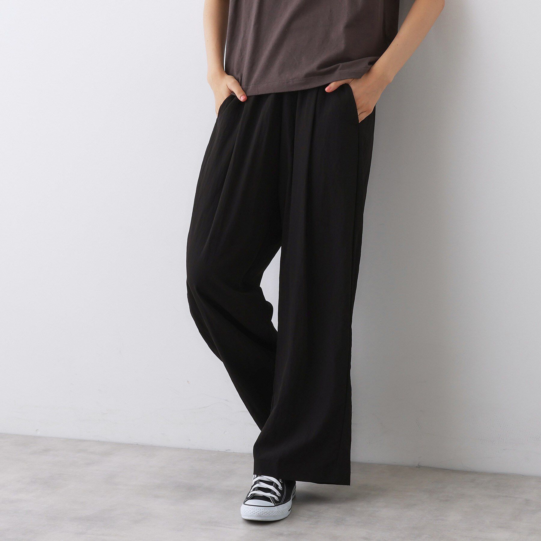 Dessin「【ウエストゴム/洗える】リラクシーナイロンパンツ」|その他|