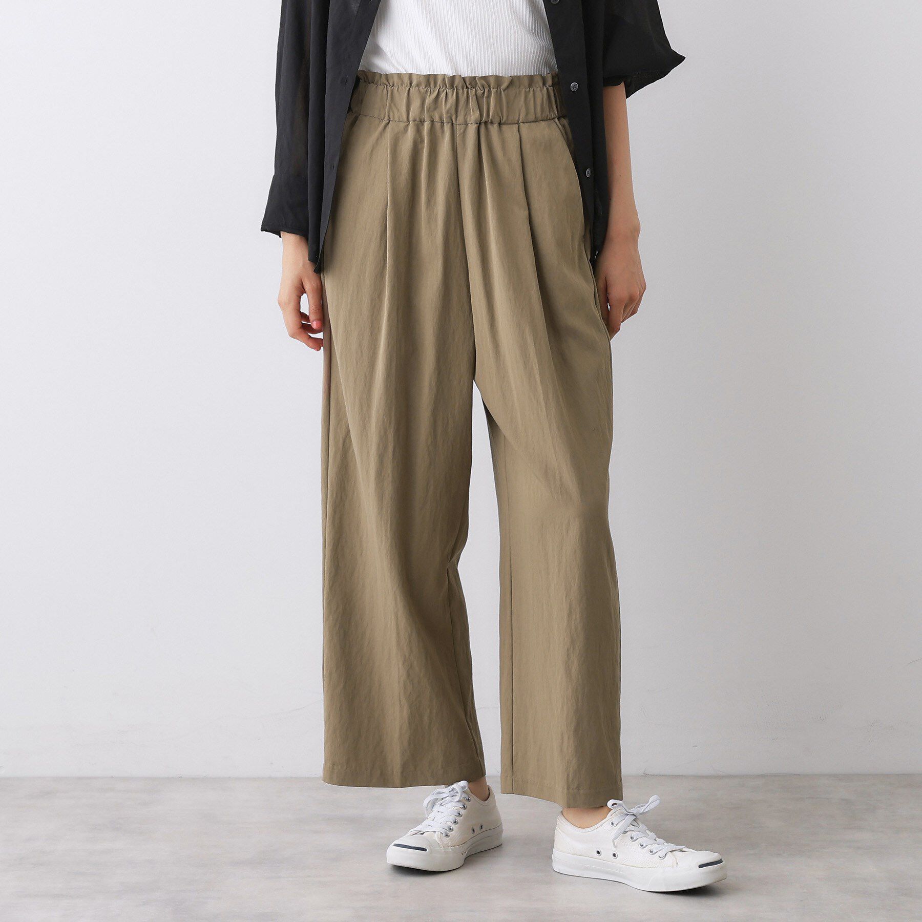 Dessin「【ウエストゴム/洗える】リラクシーナイロンパンツ」|その他|