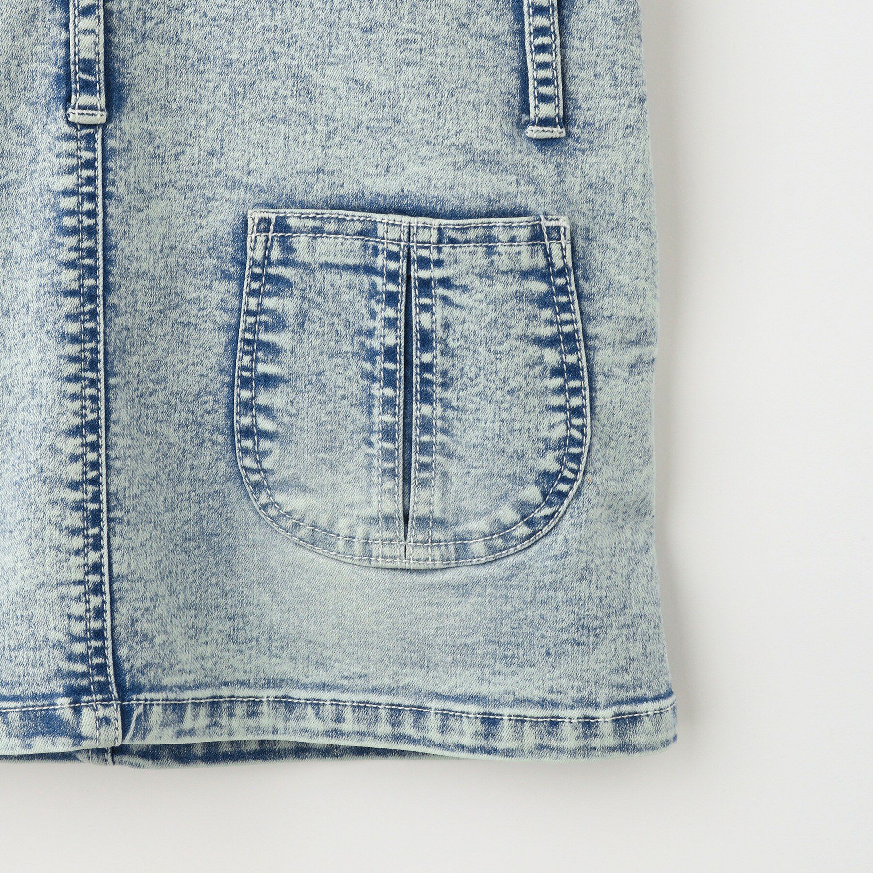 Dessin「ハイストレッチデニムジャンパースカート」|ワンピース|